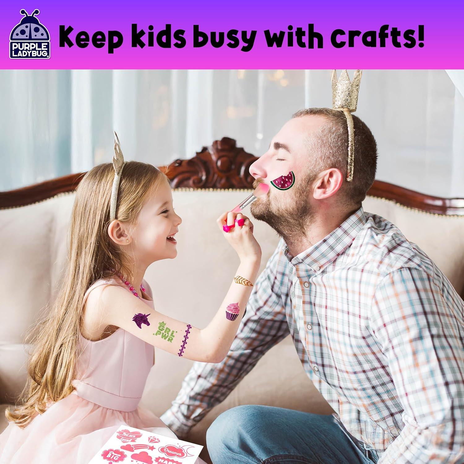 Kit de Tatuajes Temporales Purpurina 175 Piezas Niños