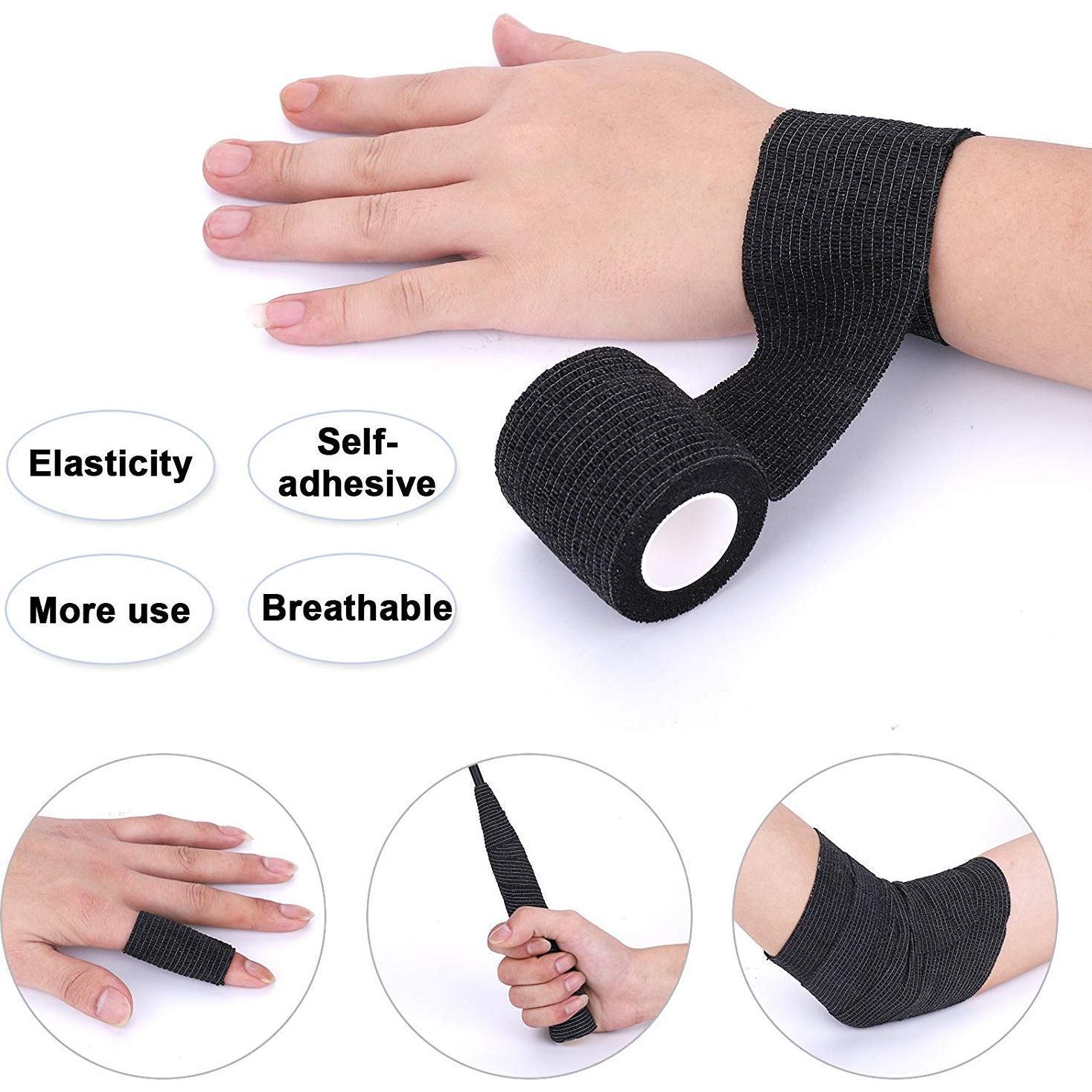 Venda Autoadhesiva para Tatuajes Jconly 24PCS 5m Negra