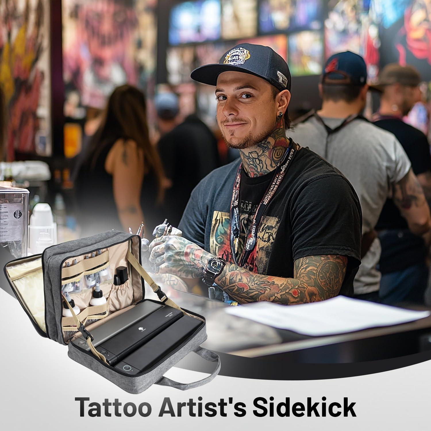 Bolsa de Tatuaje Phomemo Estuche de Viaje Gris 31.75x13.97cm