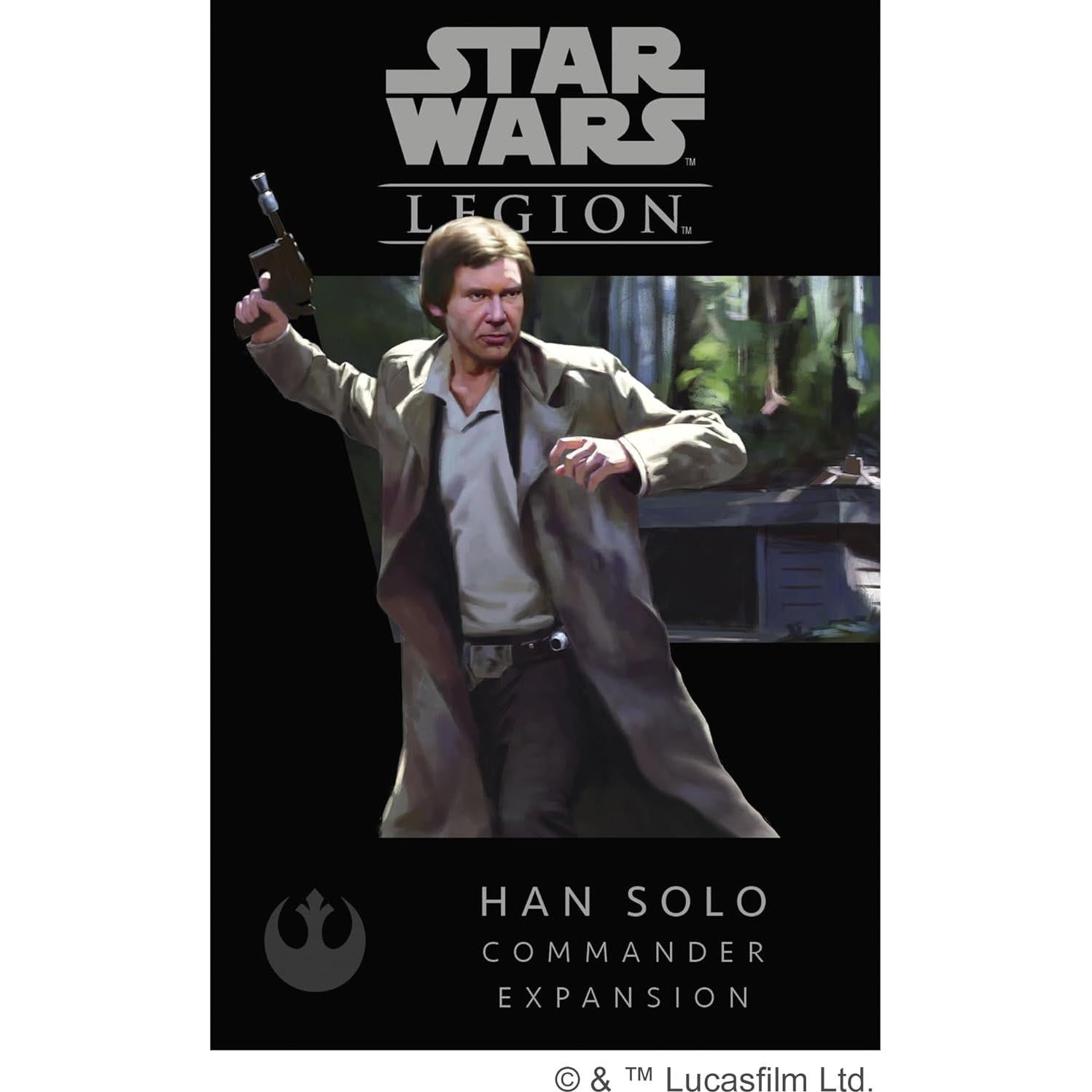 Star Wars: Legion Han Solo Expansión Comandante Miniatura