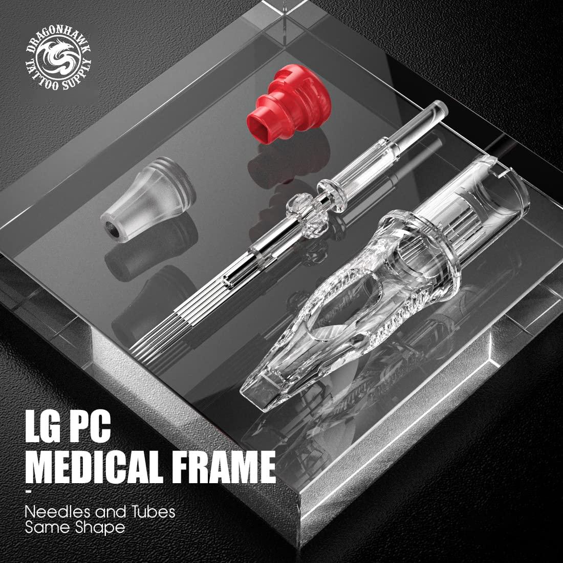 Agujas de Tatuaje Dragonhawk 1007RM 20Pcs Magnum Redonda