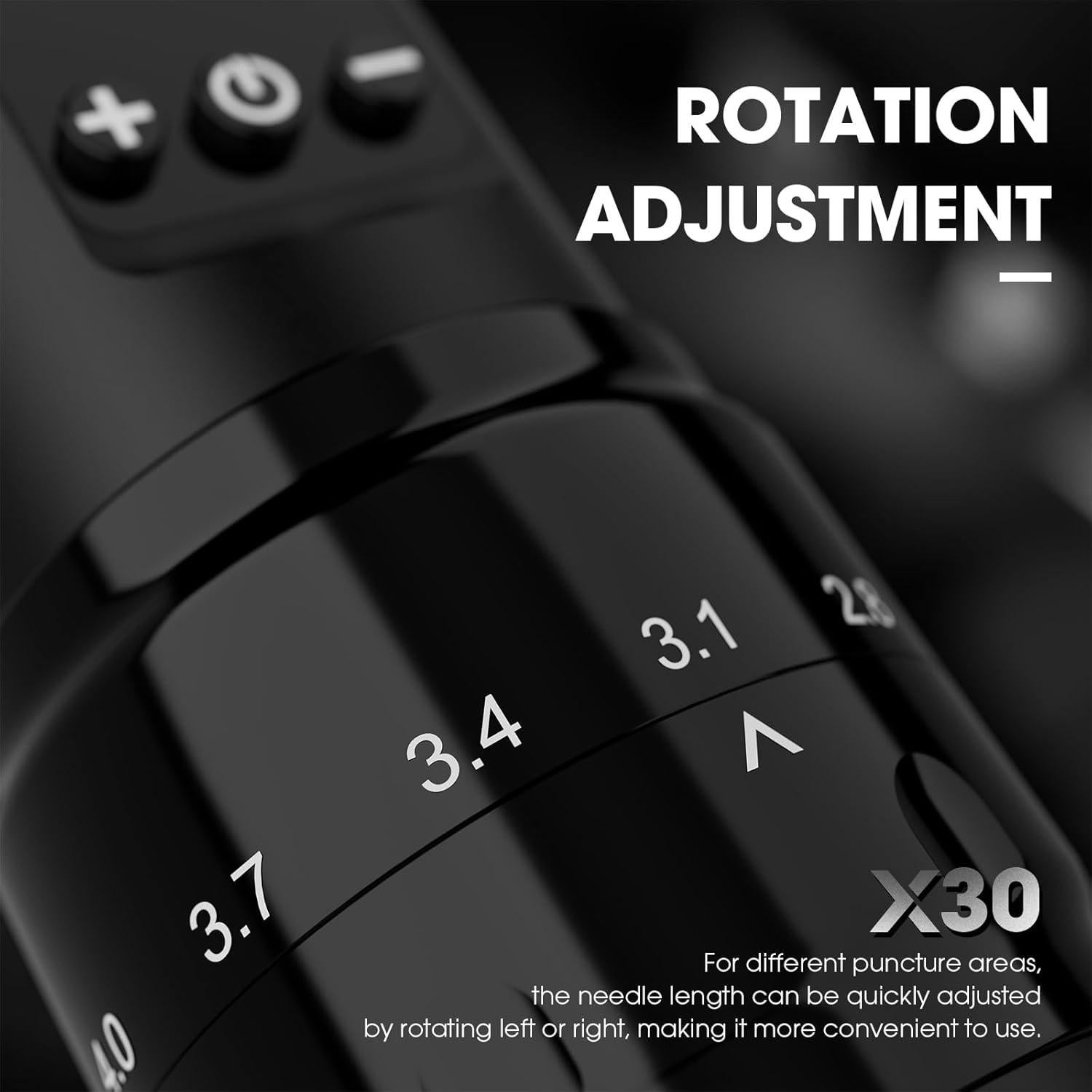 Máquina de Tatuaje Filter X30 7 Golpes 2.0-4.0mm Inalámbrica