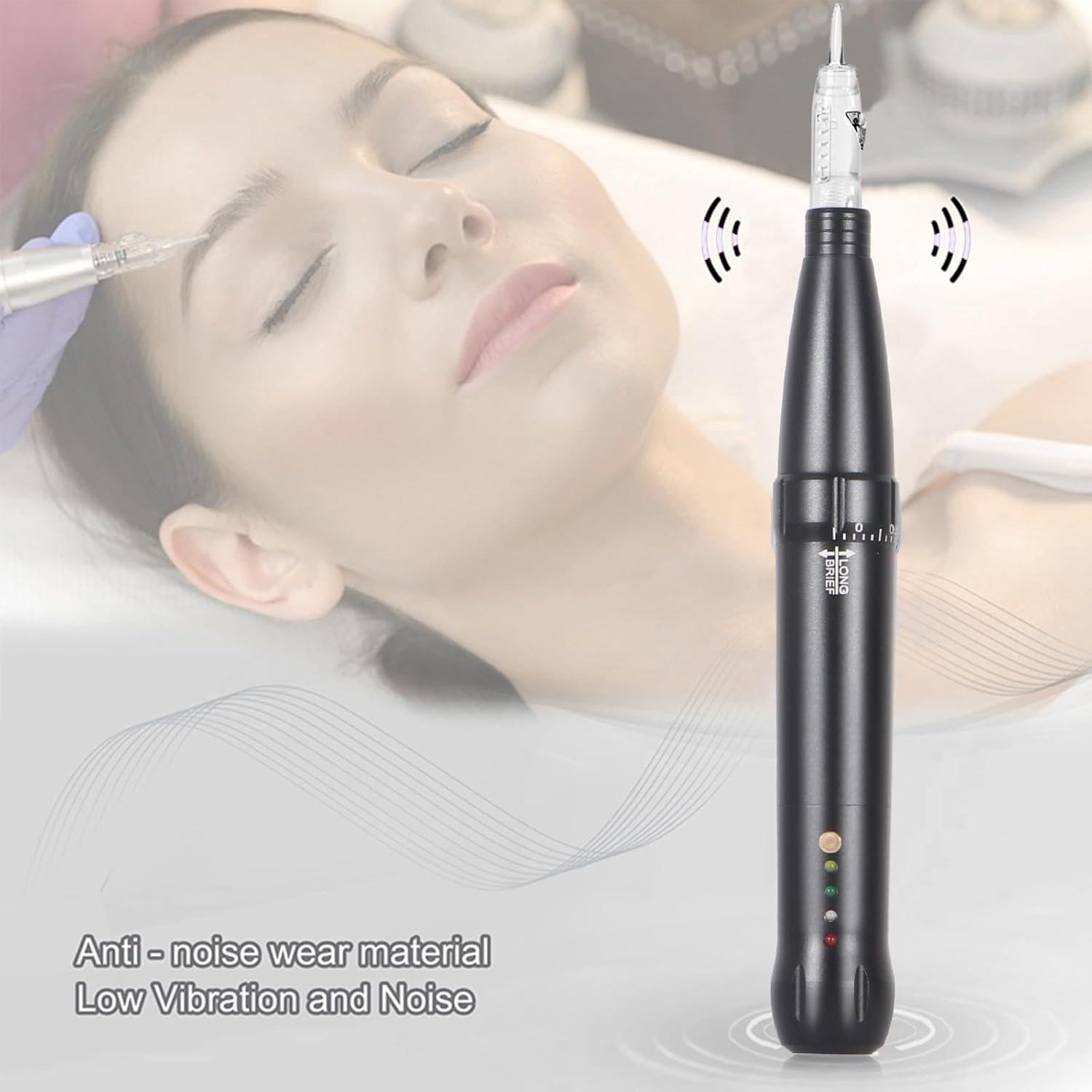 Kit Máquina Tatuaje Cejas Ybeauty Micropigmentación 15 Agujas