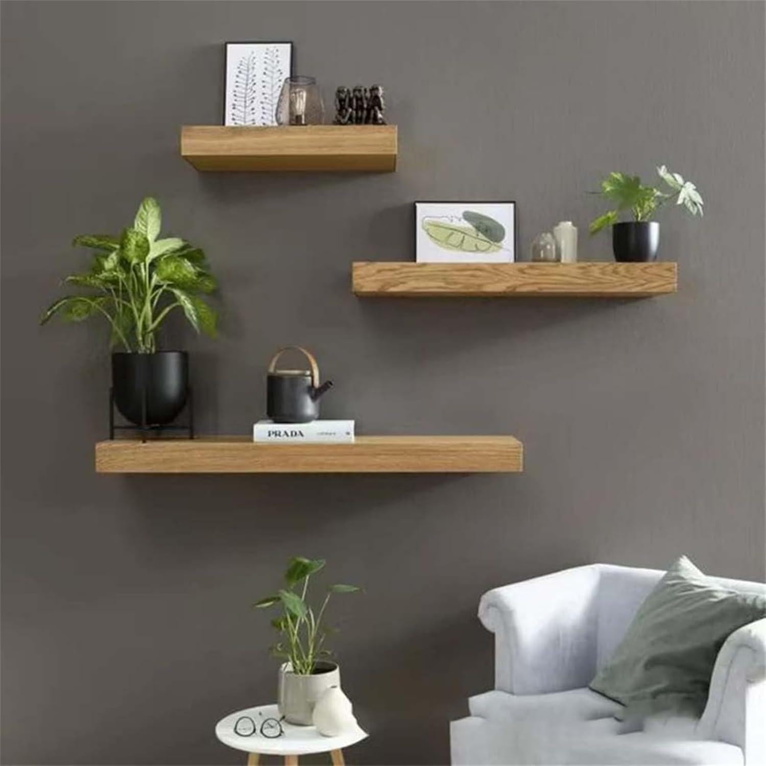 Estante Flotante Magicflap con Compartimento Secreto Blanco