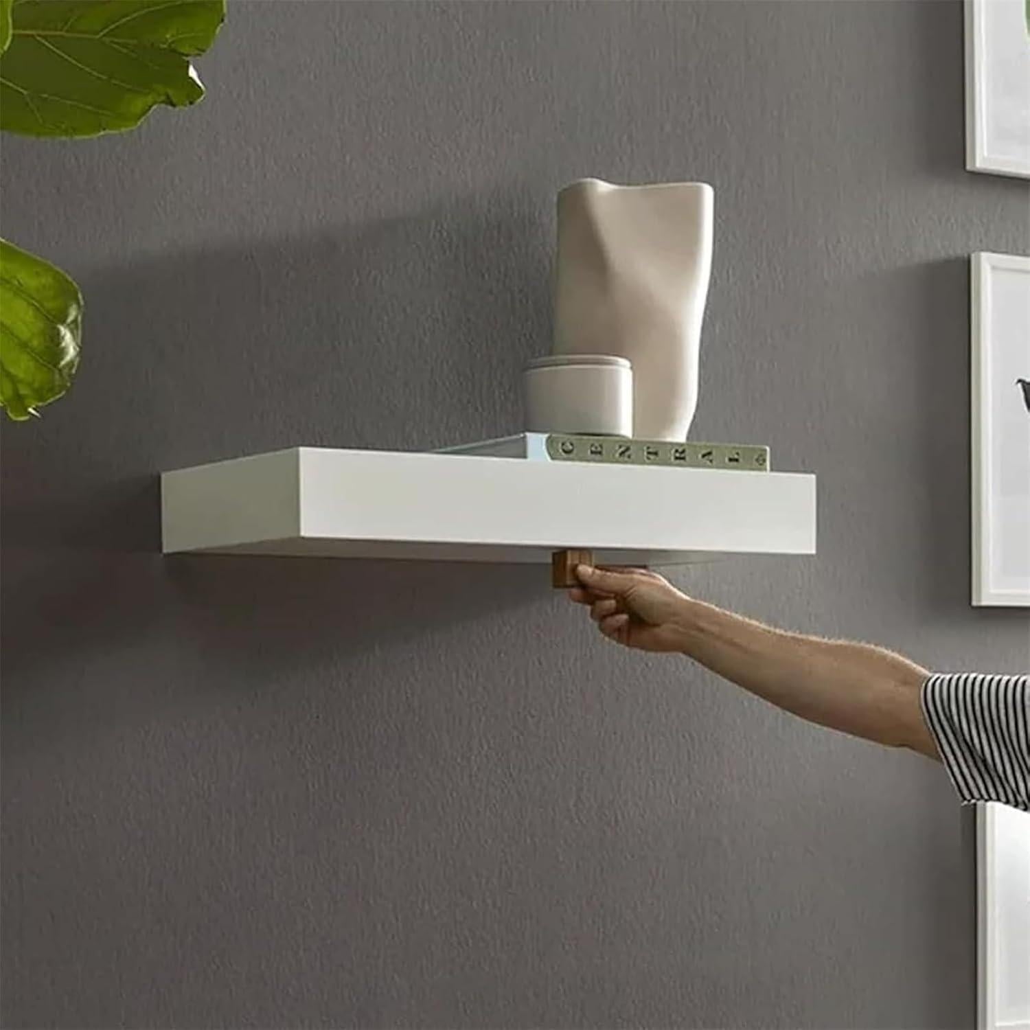 Estante Flotante Magicflap con Compartimento Secreto Blanco