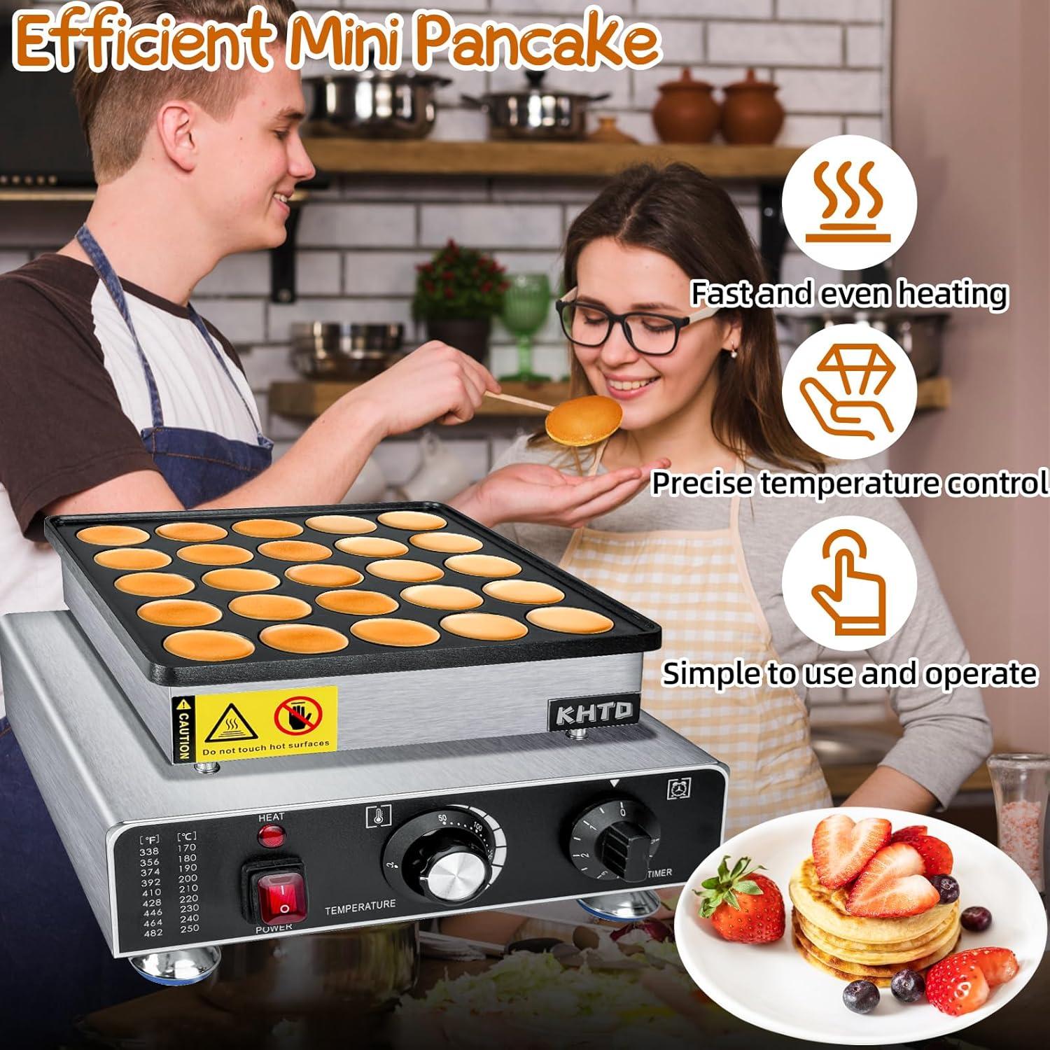 Mini Máquina para Hacer Pancakes KHTD 25PCS 32.5x29.2 cm