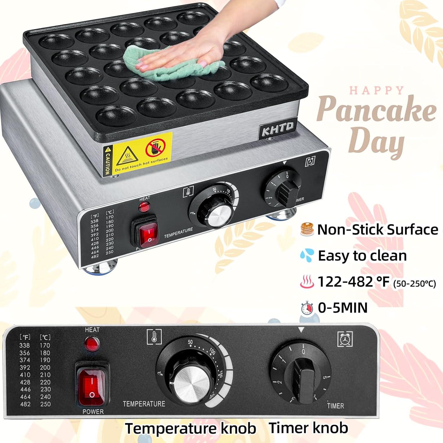 Mini Máquina para Hacer Pancakes KHTD 25PCS 32.5x29.2 cm