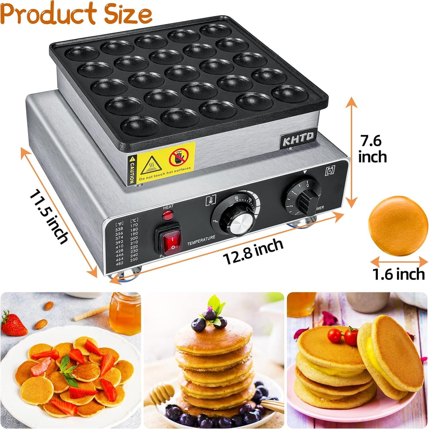 Mini Máquina para Hacer Pancakes KHTD 25PCS 32.5x29.2 cm