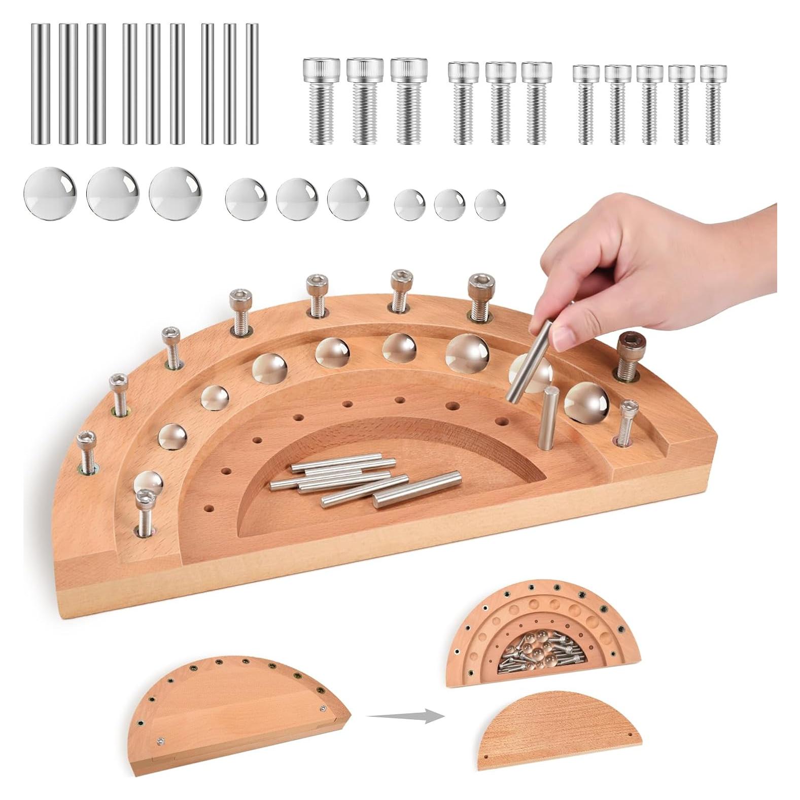 Tablero de Rehabilitación de Dedos Triceratops - Madera 27 Agujeros