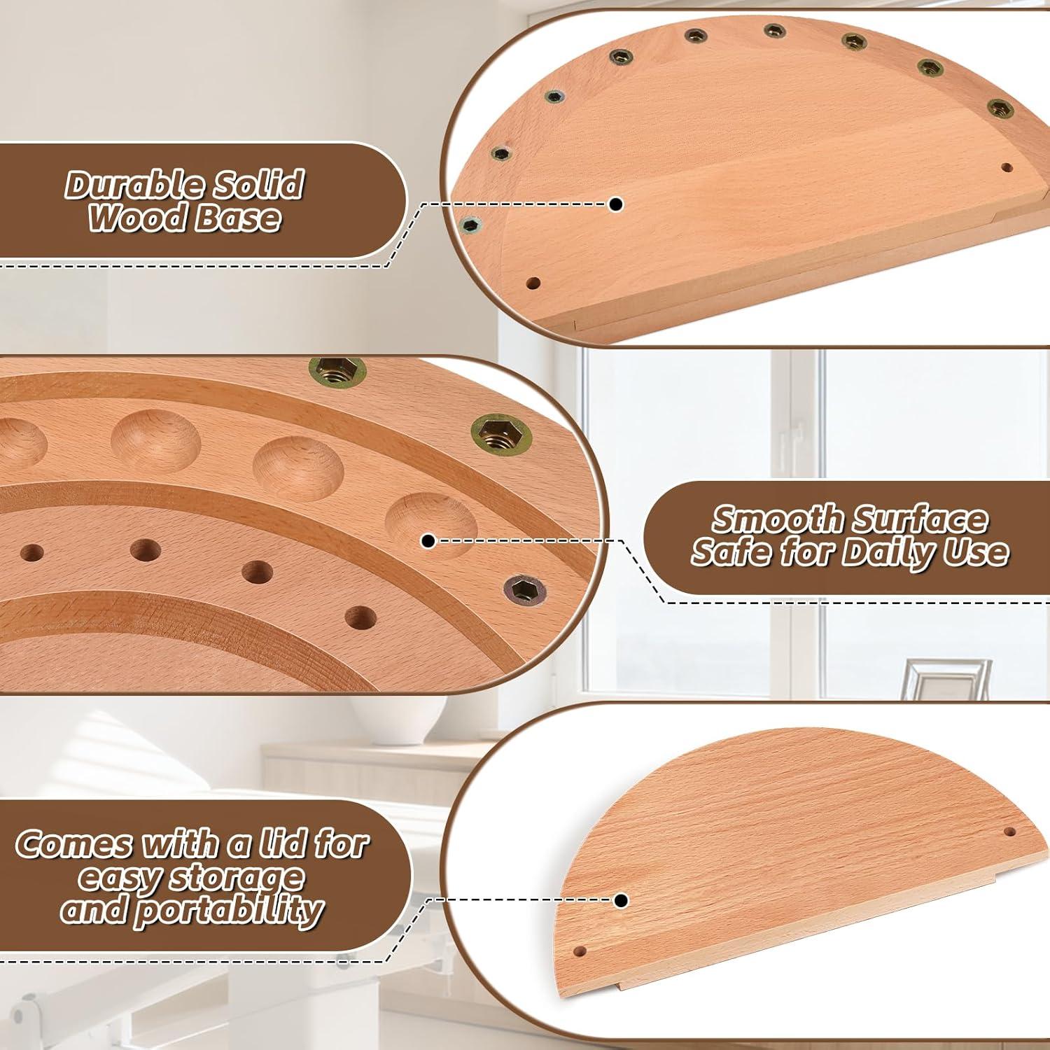 Tablero de Rehabilitación de Dedos Triceratops - Madera 27 Agujeros