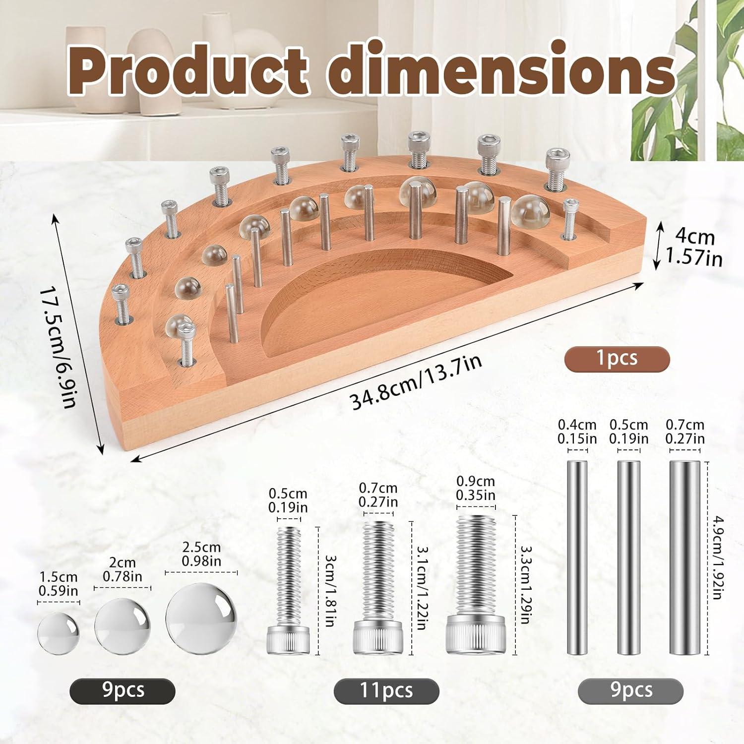 Tablero de Rehabilitación de Dedos Triceratops - Madera 27 Agujeros