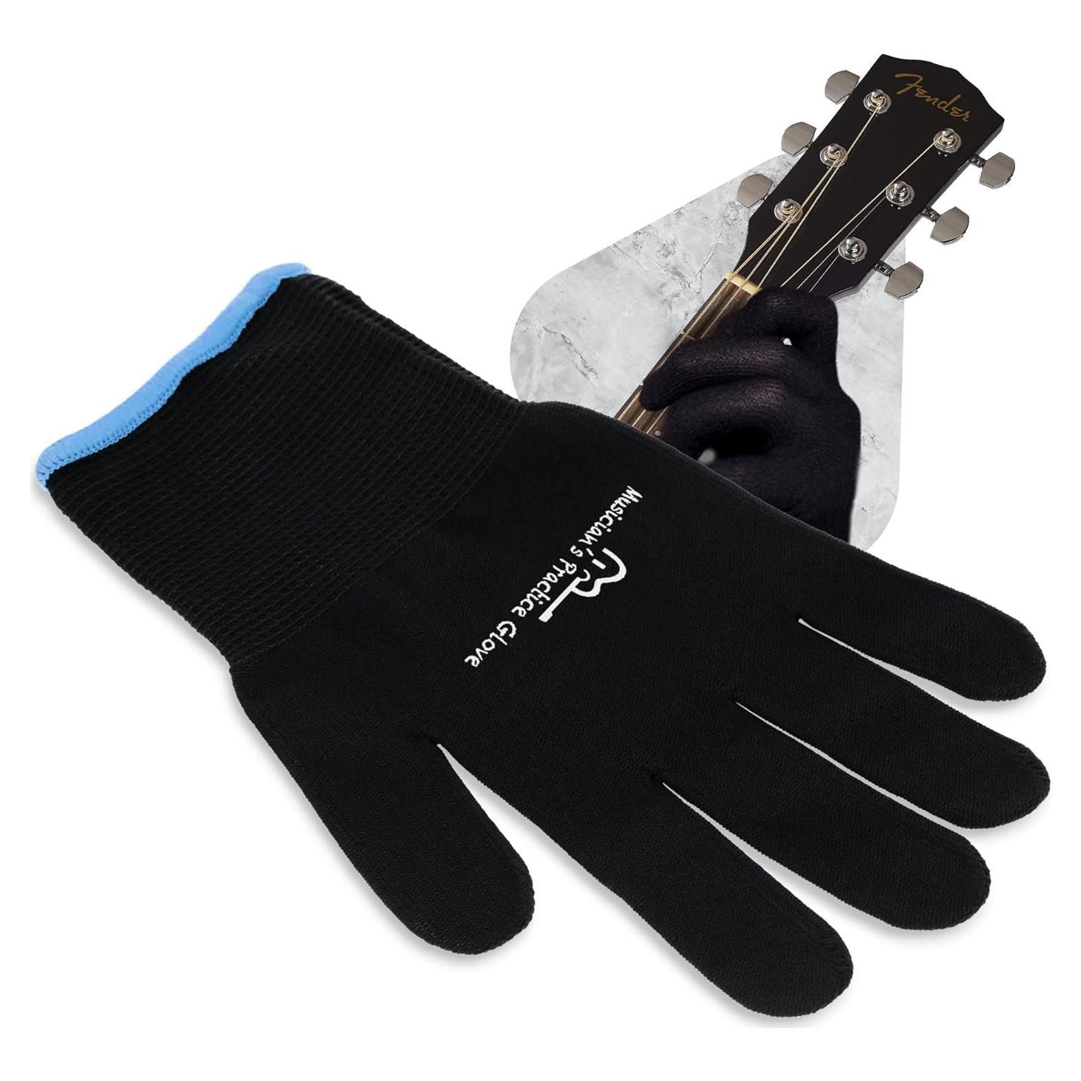 Guante de Práctica para Músicos - Nylon Negro XX-Pequeño