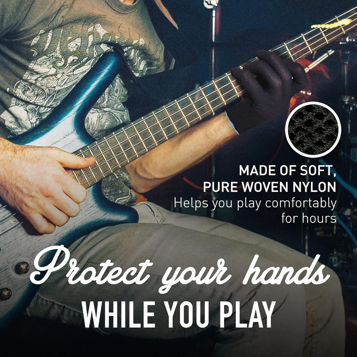 Guante de Práctica para Músicos - Nylon Negro XX-Pequeño