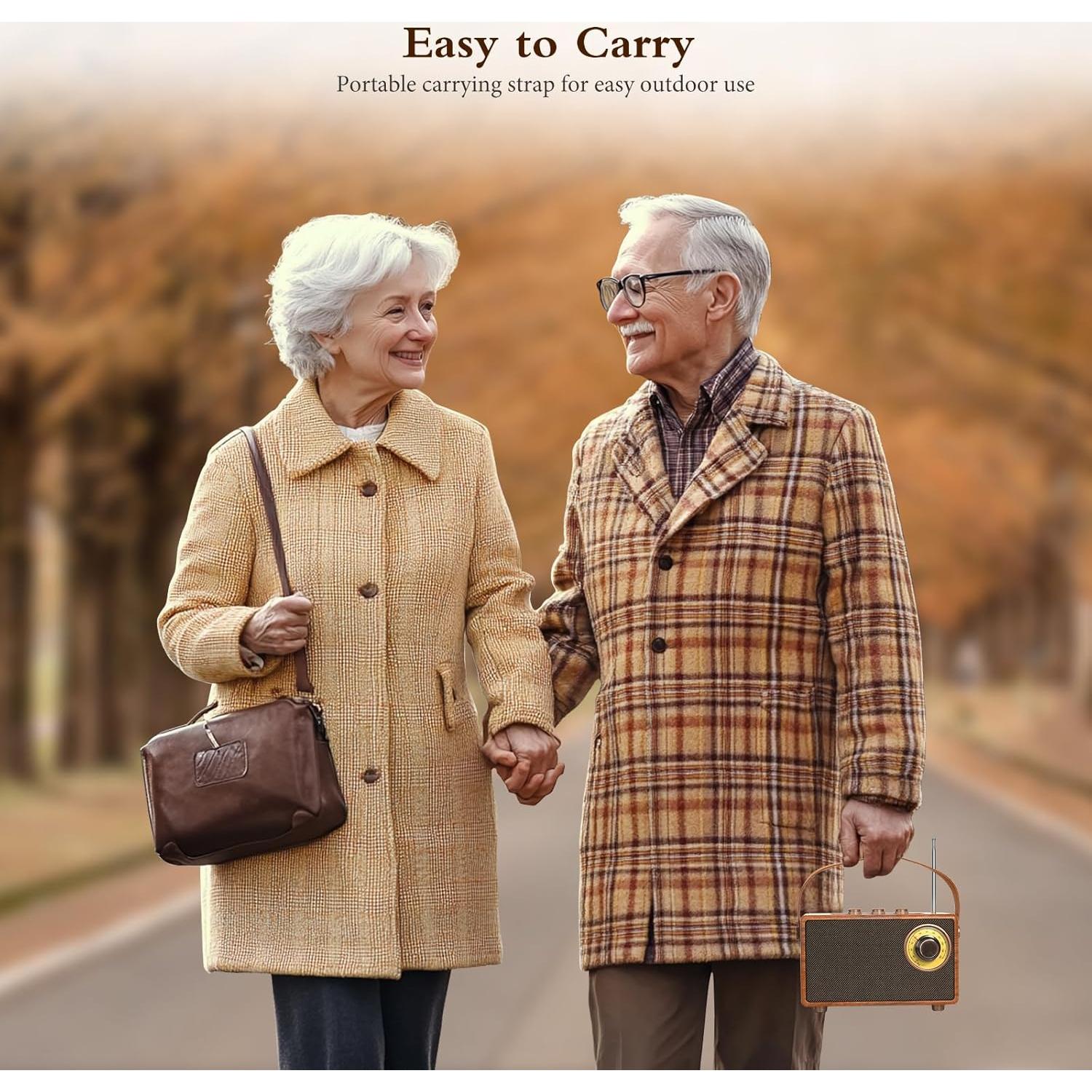 Altavoz Retro Bluetooth FREEFISH AS23 con Radio FM 15W