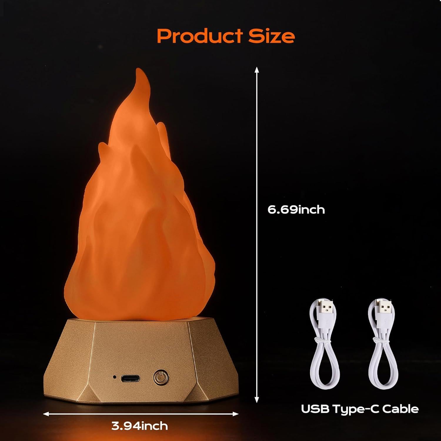 Lámpara de Llama Parpadeante BlcTec USB Recargable 3 Modos