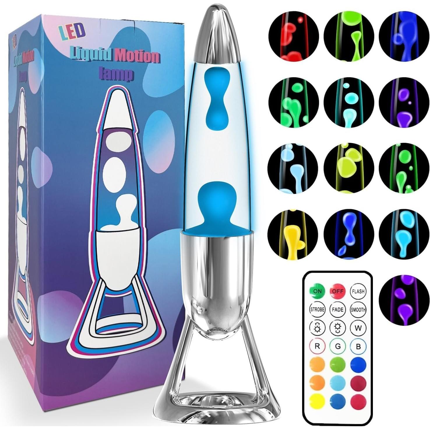 Lámpara de Movimiento Líquido WANNALAMP 35.56 cm Plata