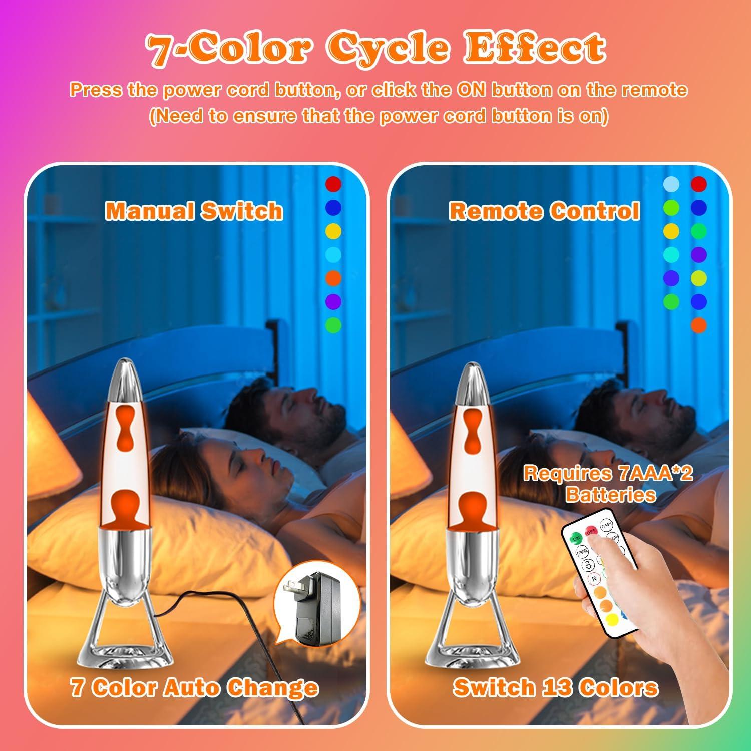 Lámpara de Movimiento Líquido WANNALAMP 35.56 cm Plata