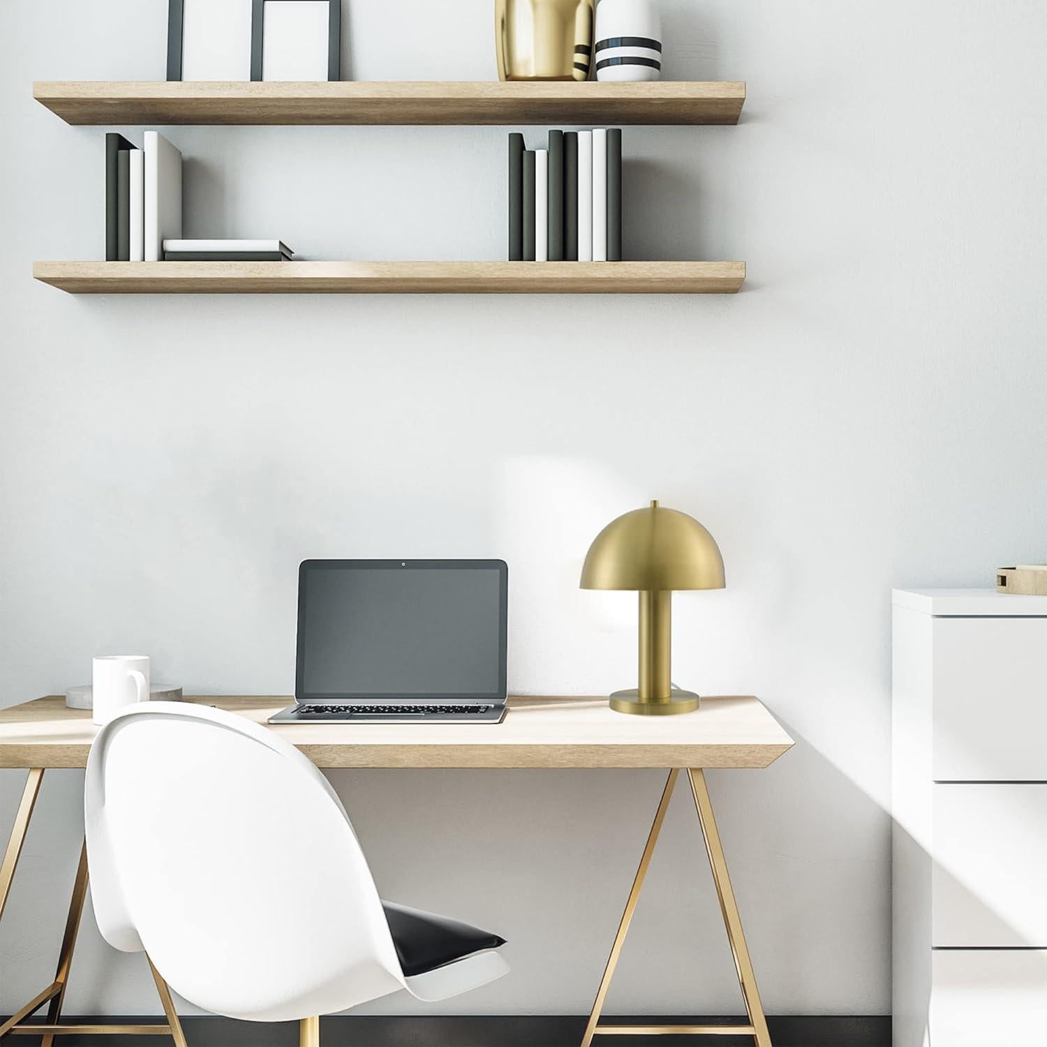 Lámpara de Mesa Globo Electric Olivia 30.48 cm Latón Mate