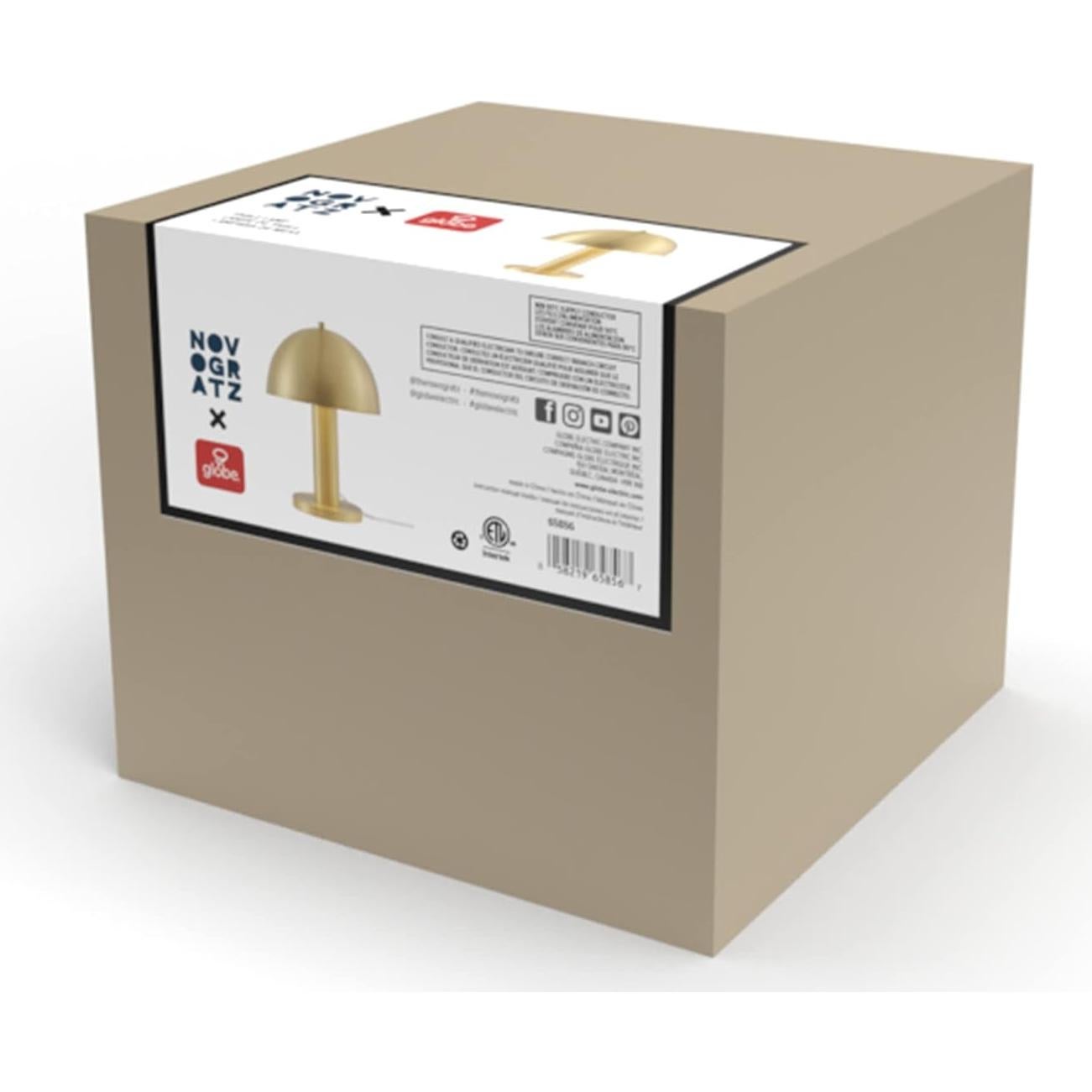 Lámpara de Mesa Globo Electric Olivia 30.48 cm Latón Mate