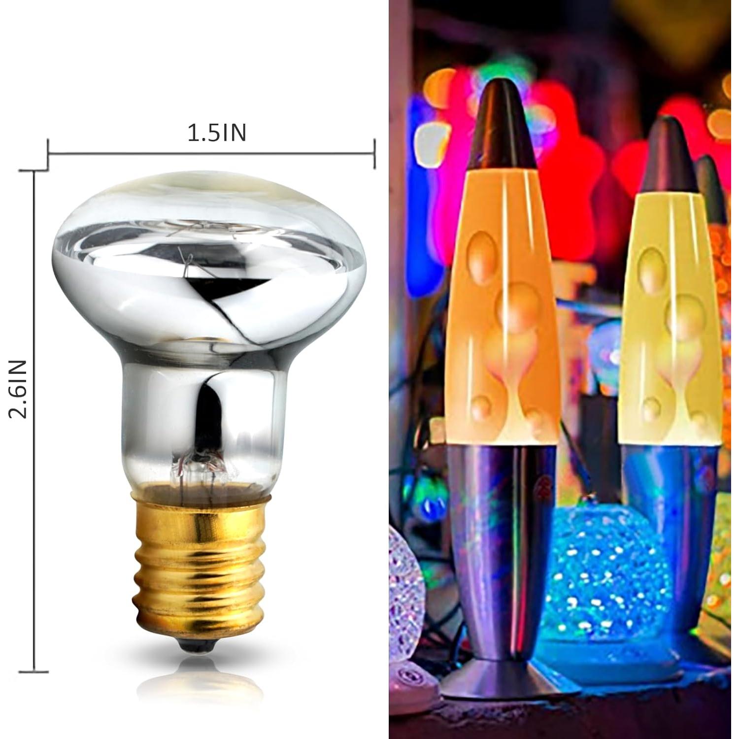 Paquete de 2 Bombillas de Lava R39 E17 25W JUAWTYUK