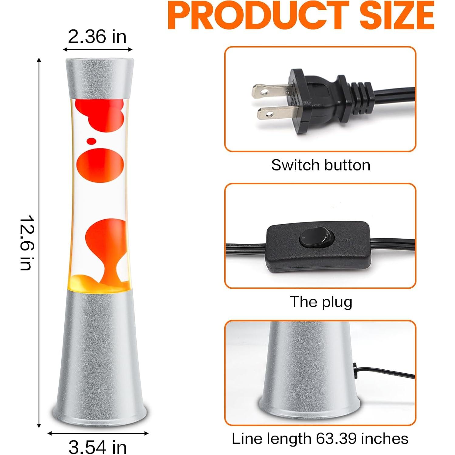 Lámpara de Movimiento Líquido XXMANX 32 cm Luz Nocturna Roja