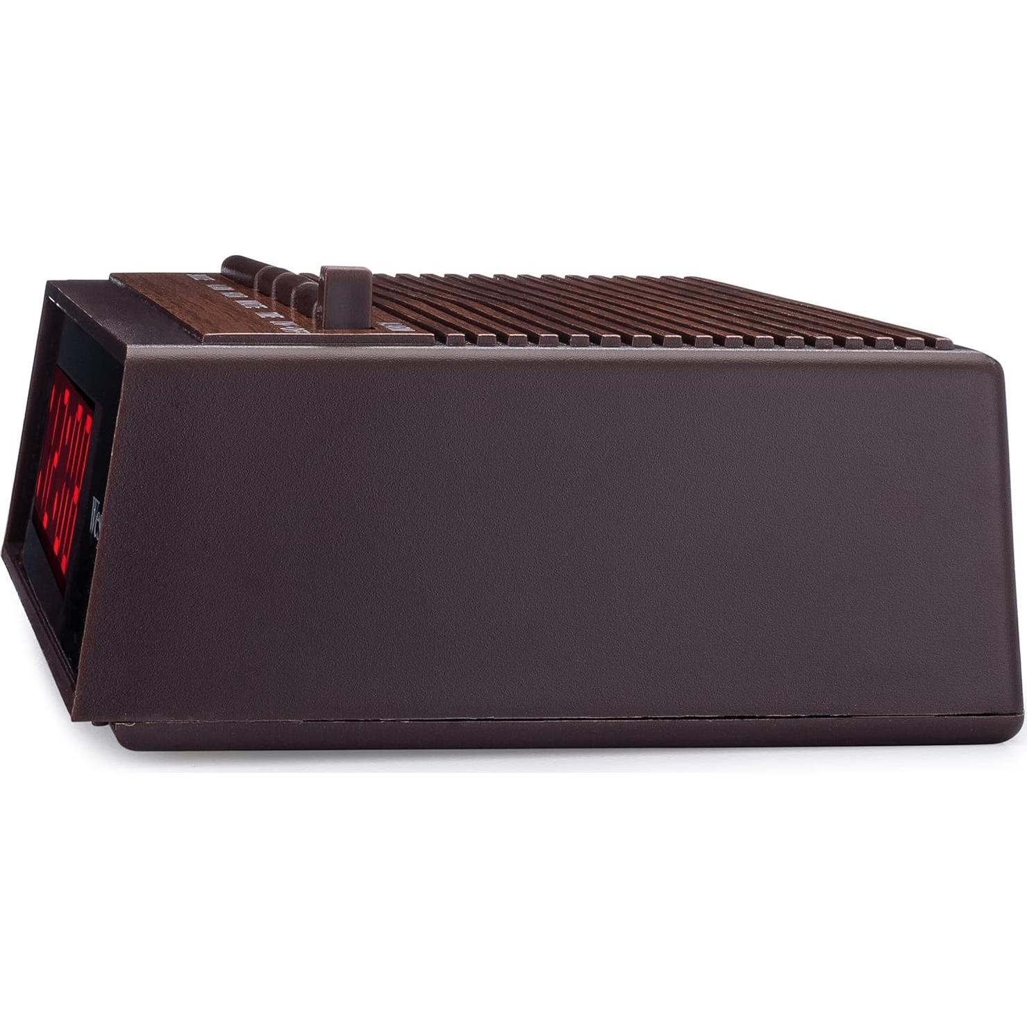 Reloj Despertador Digital Westclox 22690 Retro Madera LED