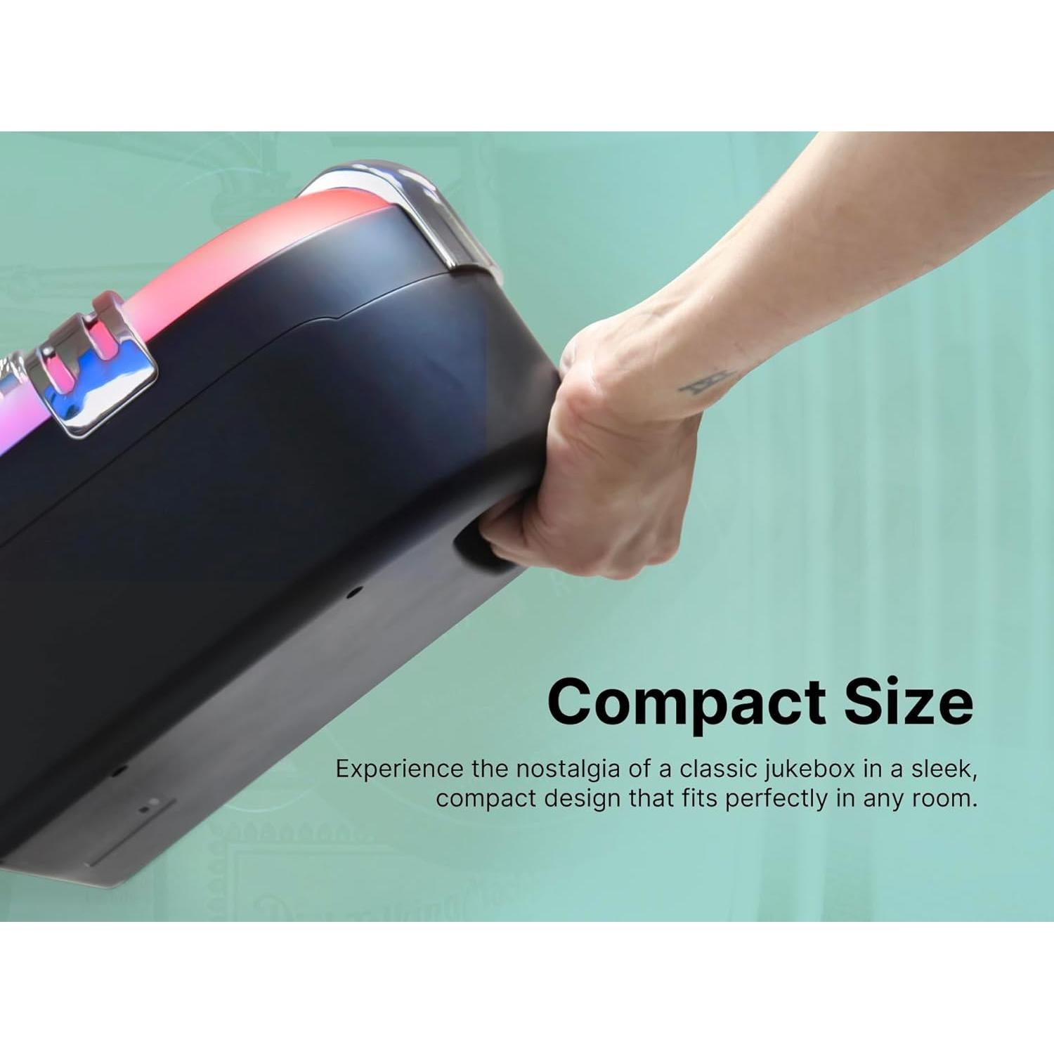 Mini Jukebox Bluetooth VICTOR VDTJ-1000 con LED y Batería