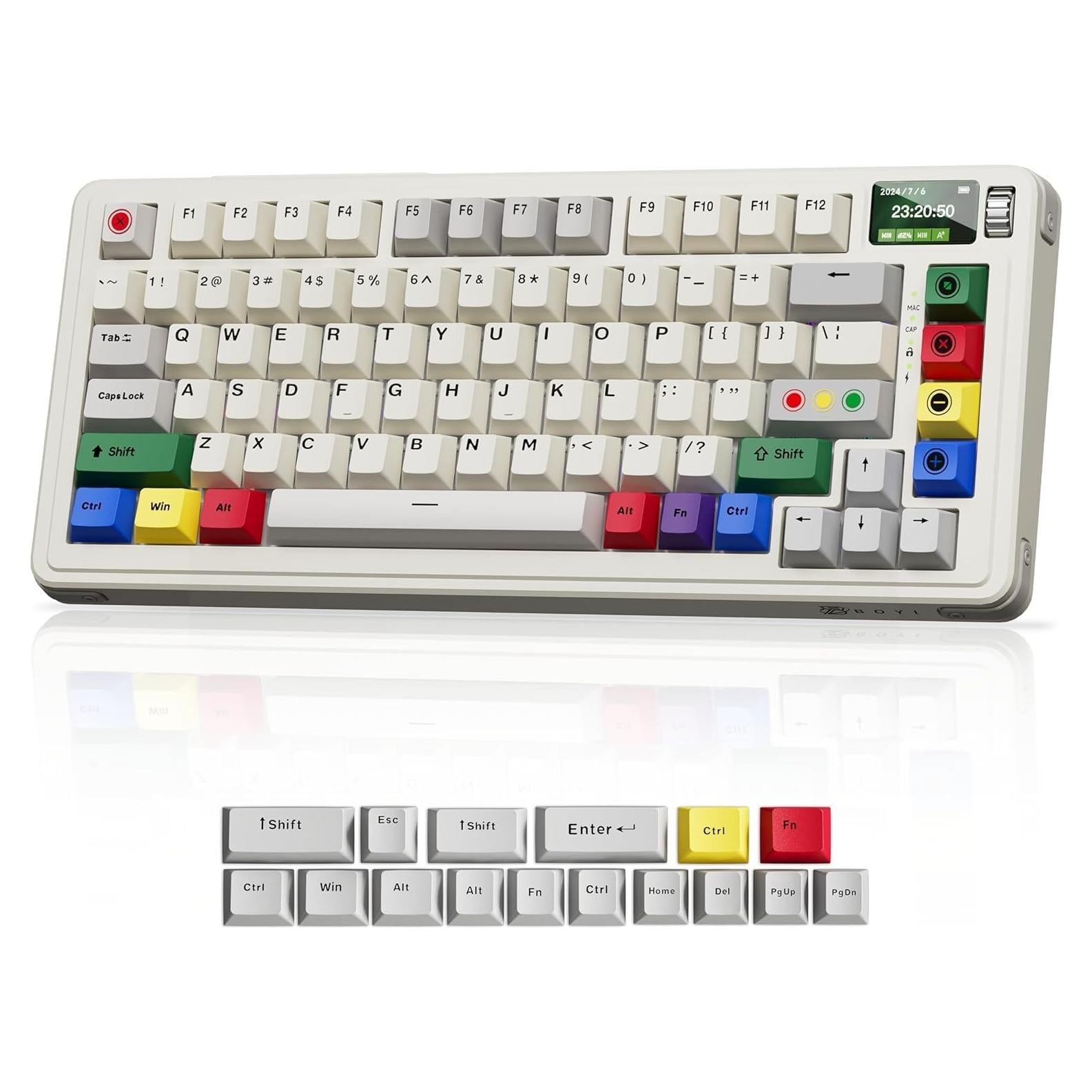 Teclado Mecánico BOYI C75Pro 75% RGB con Pantalla TFT