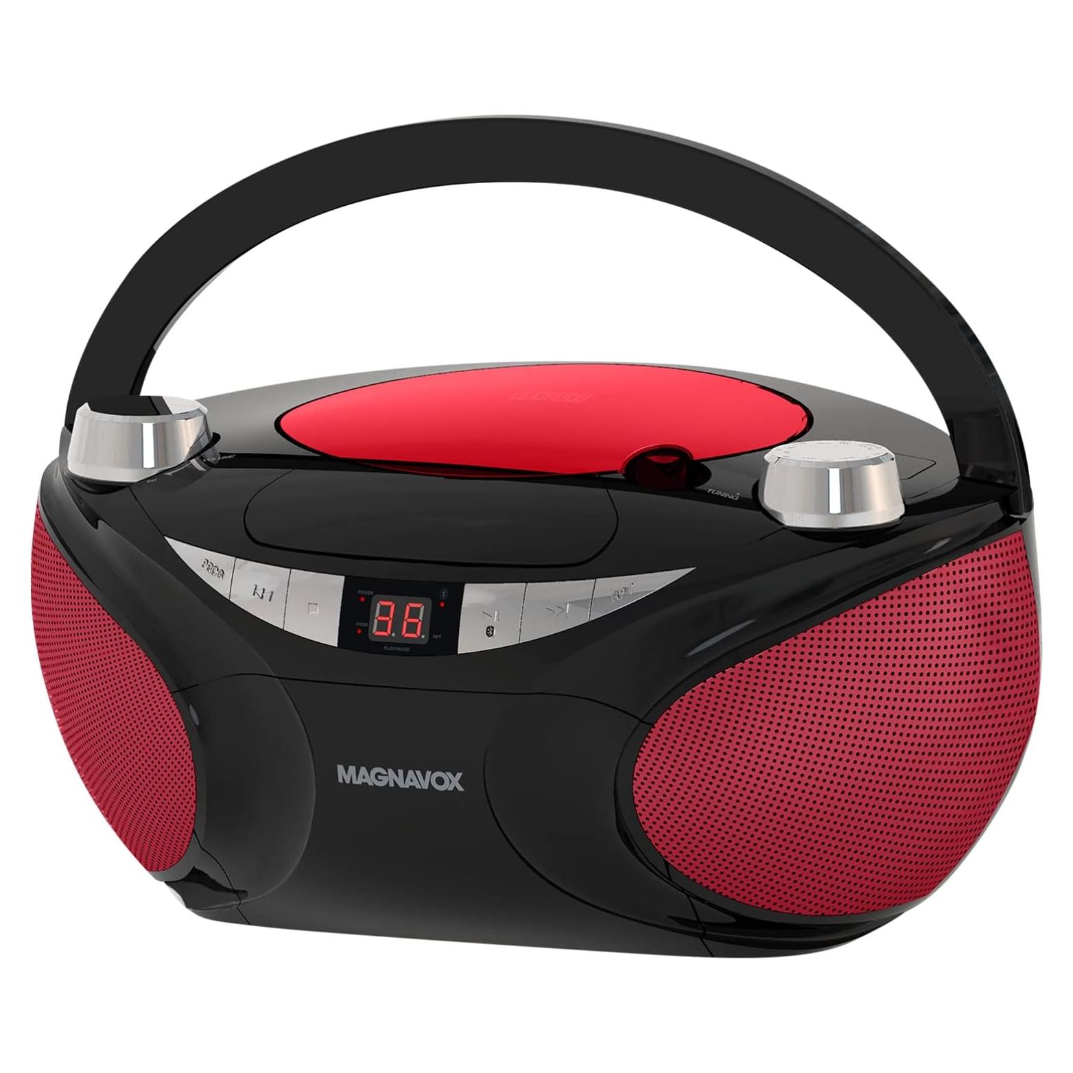 Reproductor de CD Magnavox MD6949 Portátil Bluetooth Negro