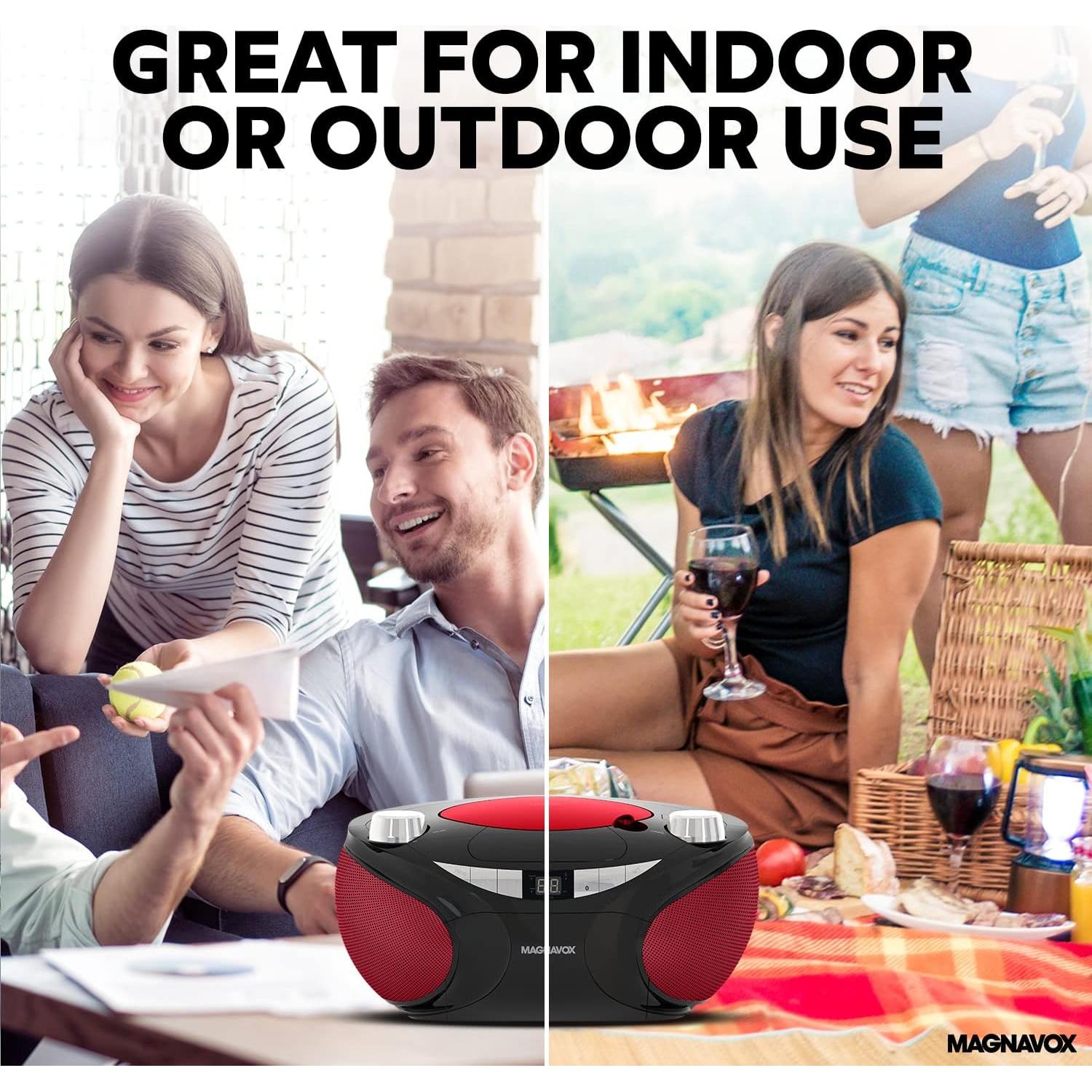 Reproductor de CD Magnavox MD6949 Portátil Bluetooth Negro