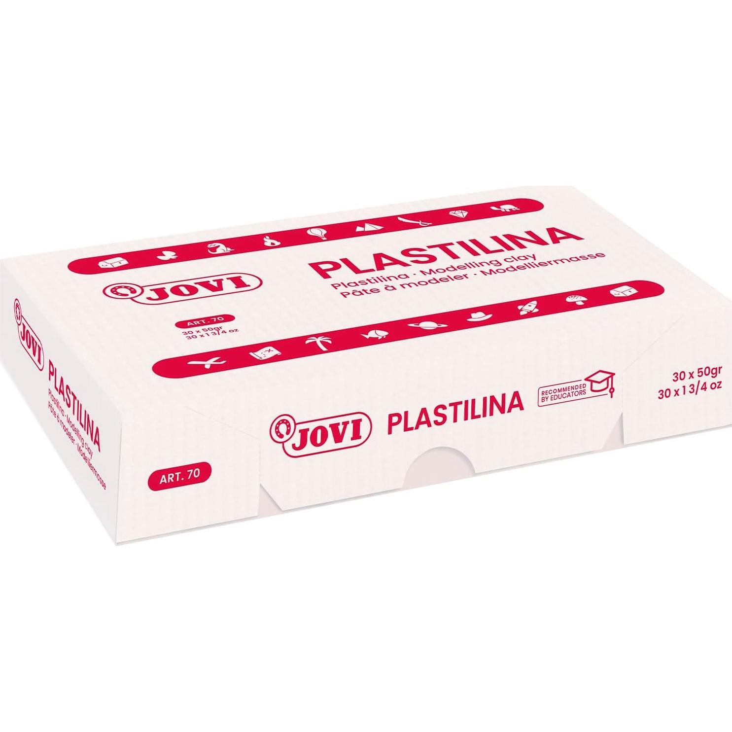 Jovi Plastilina Reutilizable 30 Barras 1.75 oz Blanca