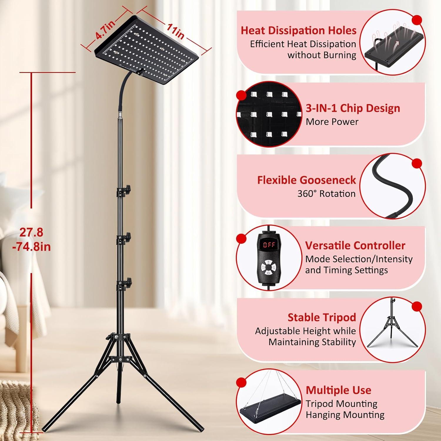 Lámpara de Terapia de Luz Roja SAVILER SVL-13 Alivio Dolor