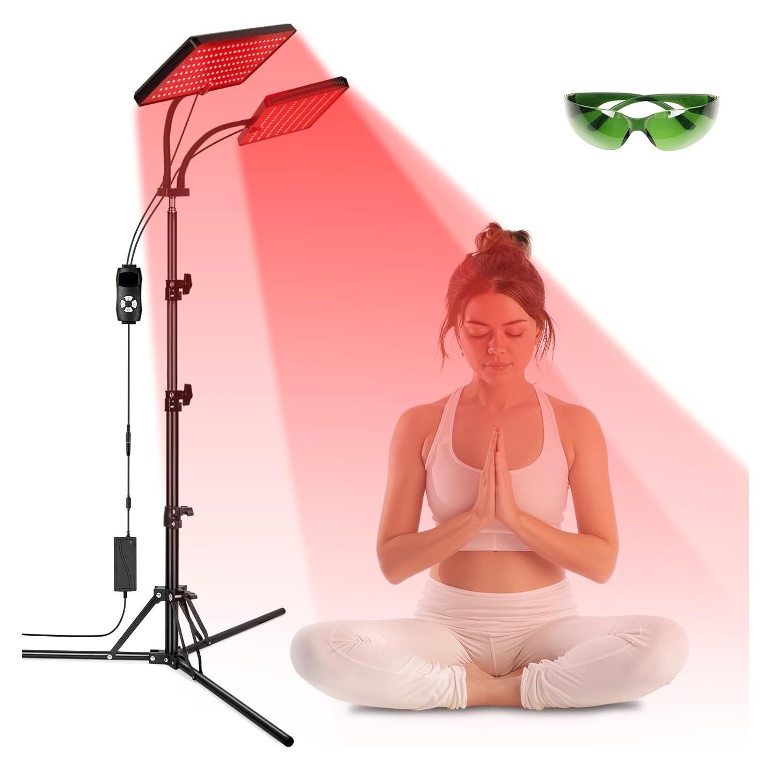 Lámpara de Terapia de Luz Roja SAVILER Doble Cabezal 660nm