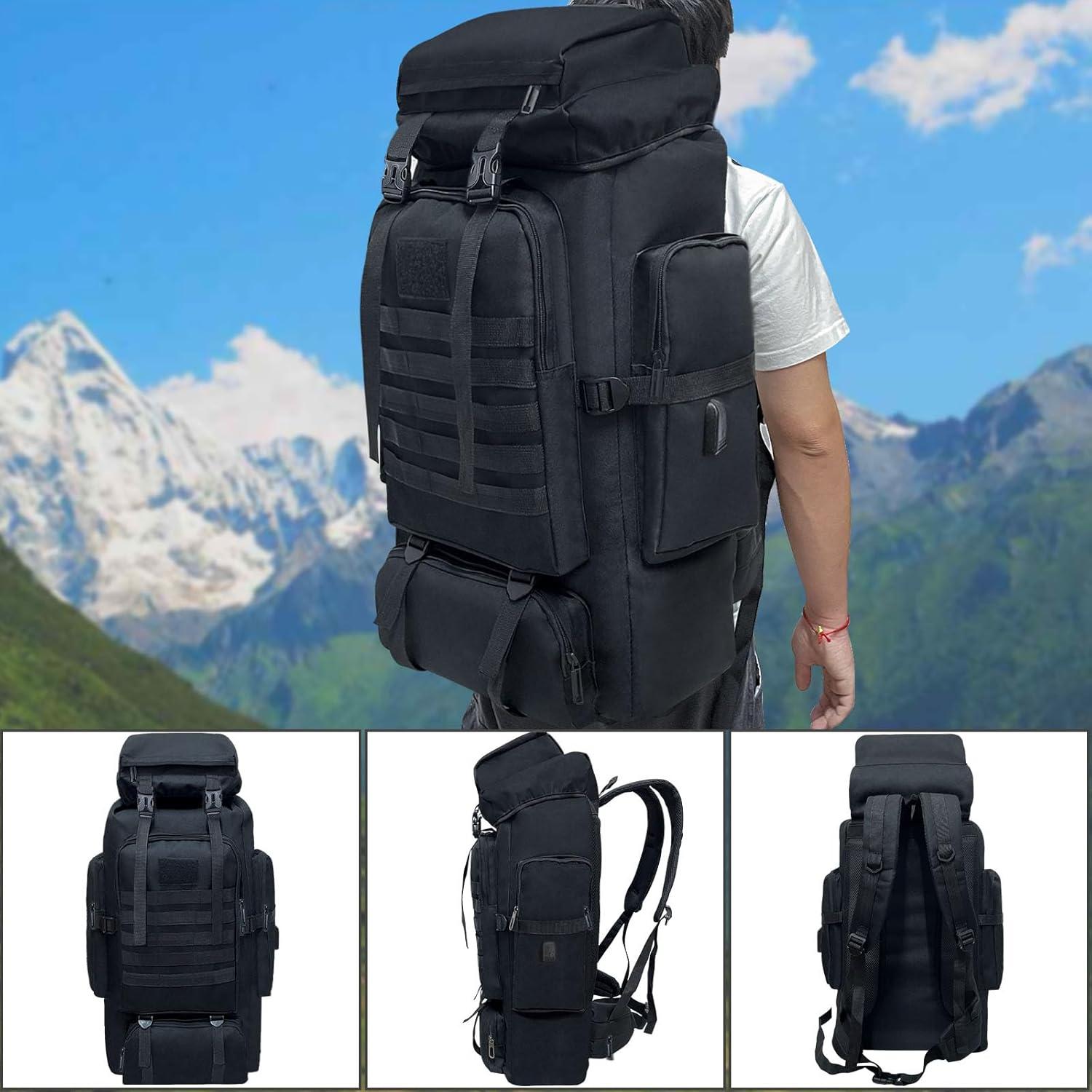 Mochila táctica Ogetok 80L impermeable para camping