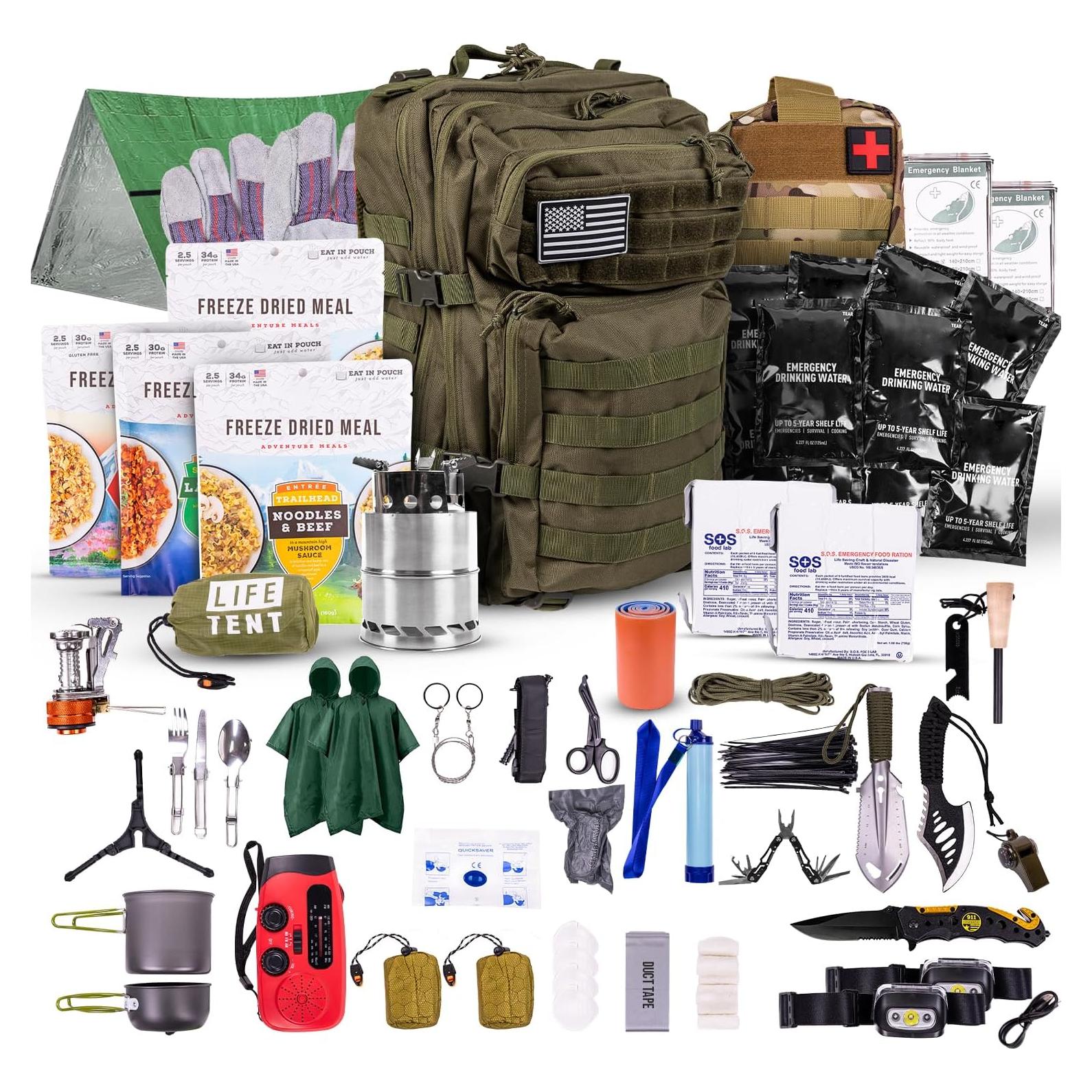 Kit de Supervivencia 72 Horas TacPreps Mochila 45L