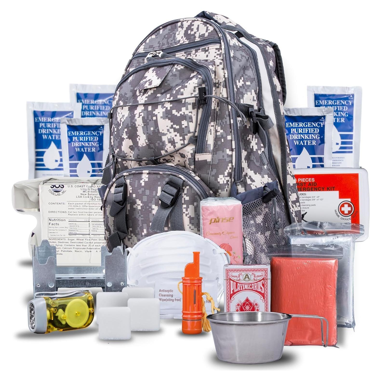 Mochila de Emergencia Blue Seventy-Two Pro Camo 72 Horas