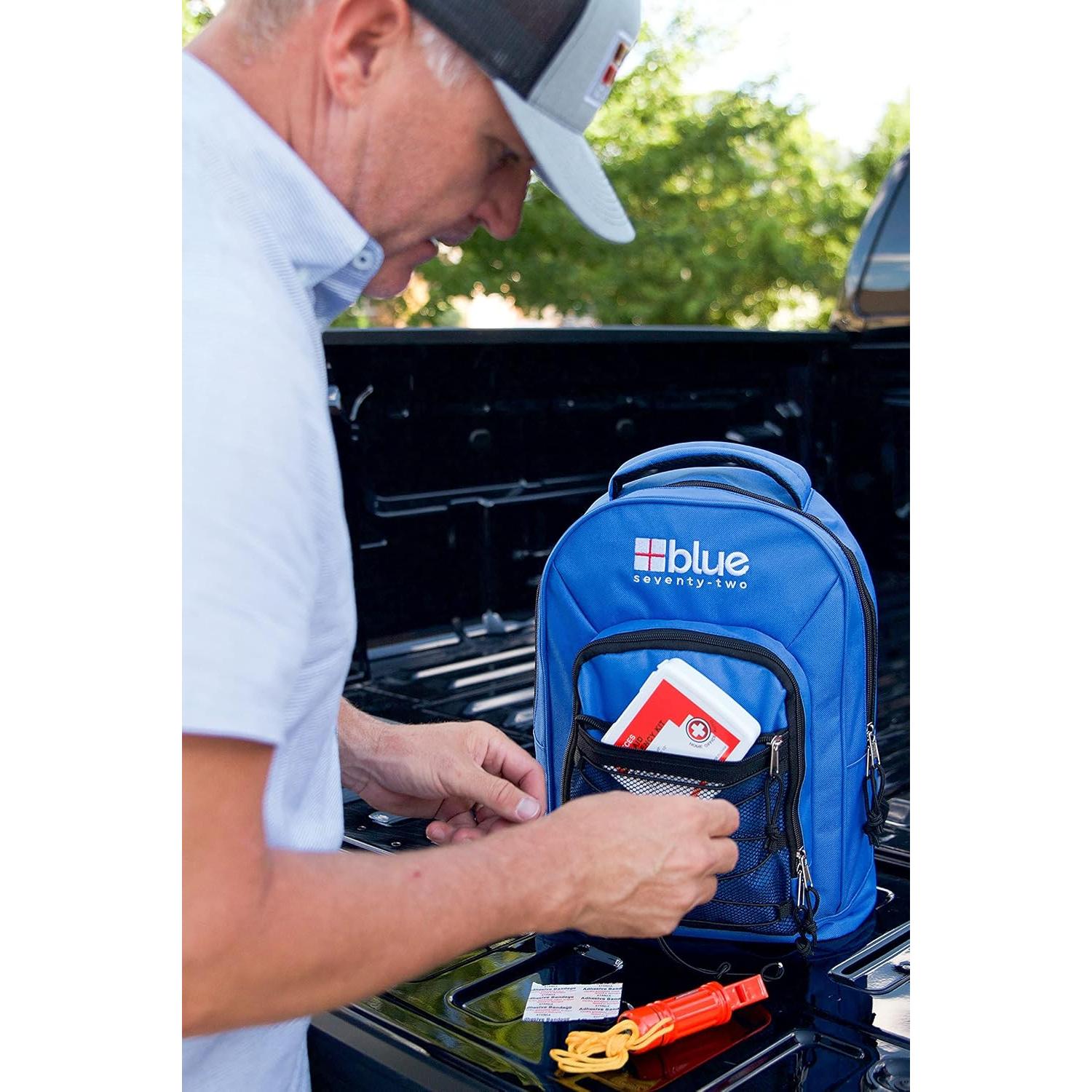 Mochila de Emergencia Blue Seventy-Two 72 Horas 1 Persona