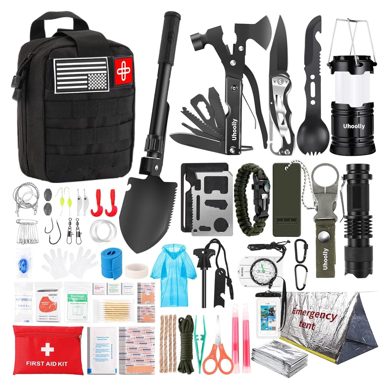 Kit de Supervivencia Uhoolly 252 Piezas para Emergencias
