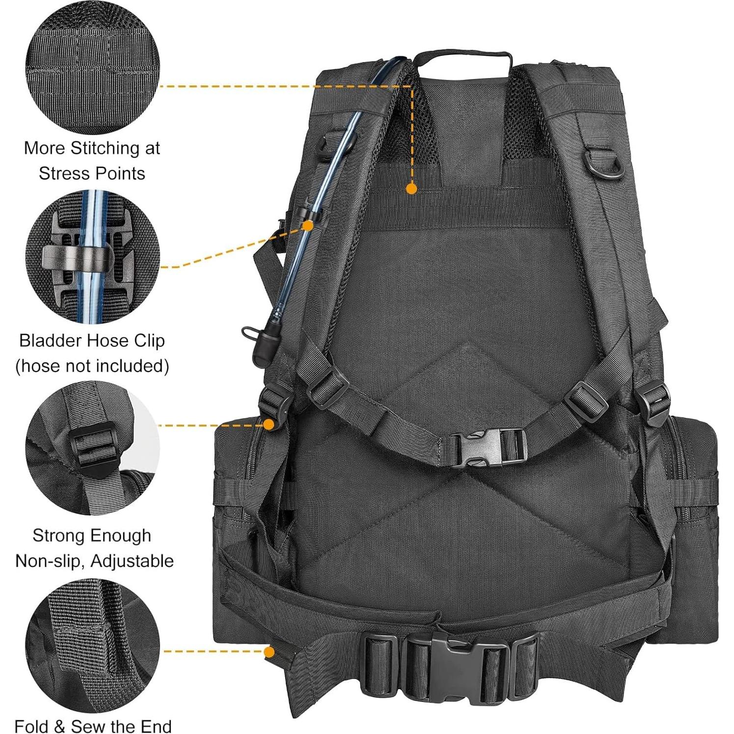 Mochila Táctica CVLIFE 60L Militar para Senderismo y Camping