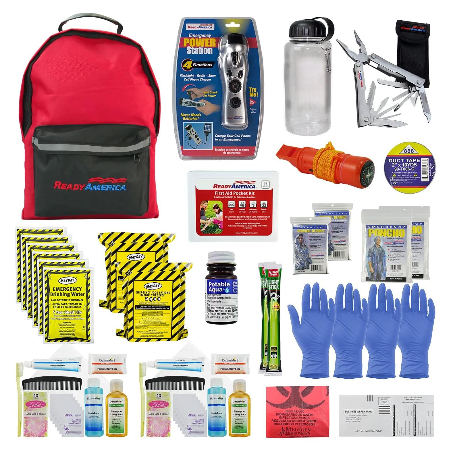 Kit de Emergencia Deluxe Ready America para 2 Personas