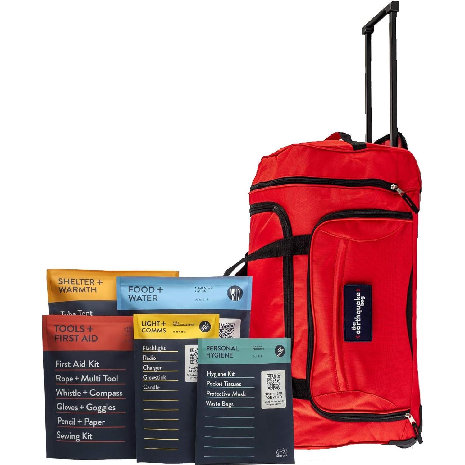 Kit de Emergencia Completo Redfora para 4 Personas