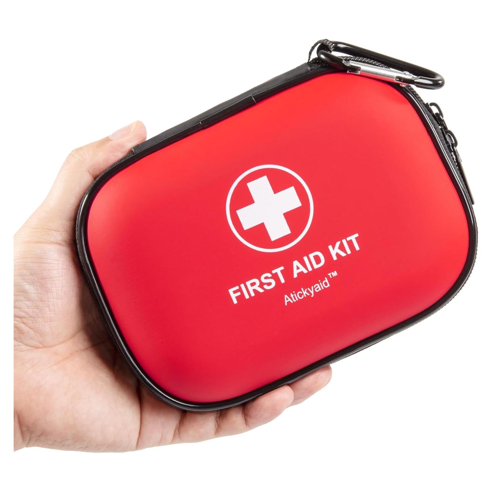 Mini Kit de Primeros Auxilios Atickyaid 120 Piezas Rojo