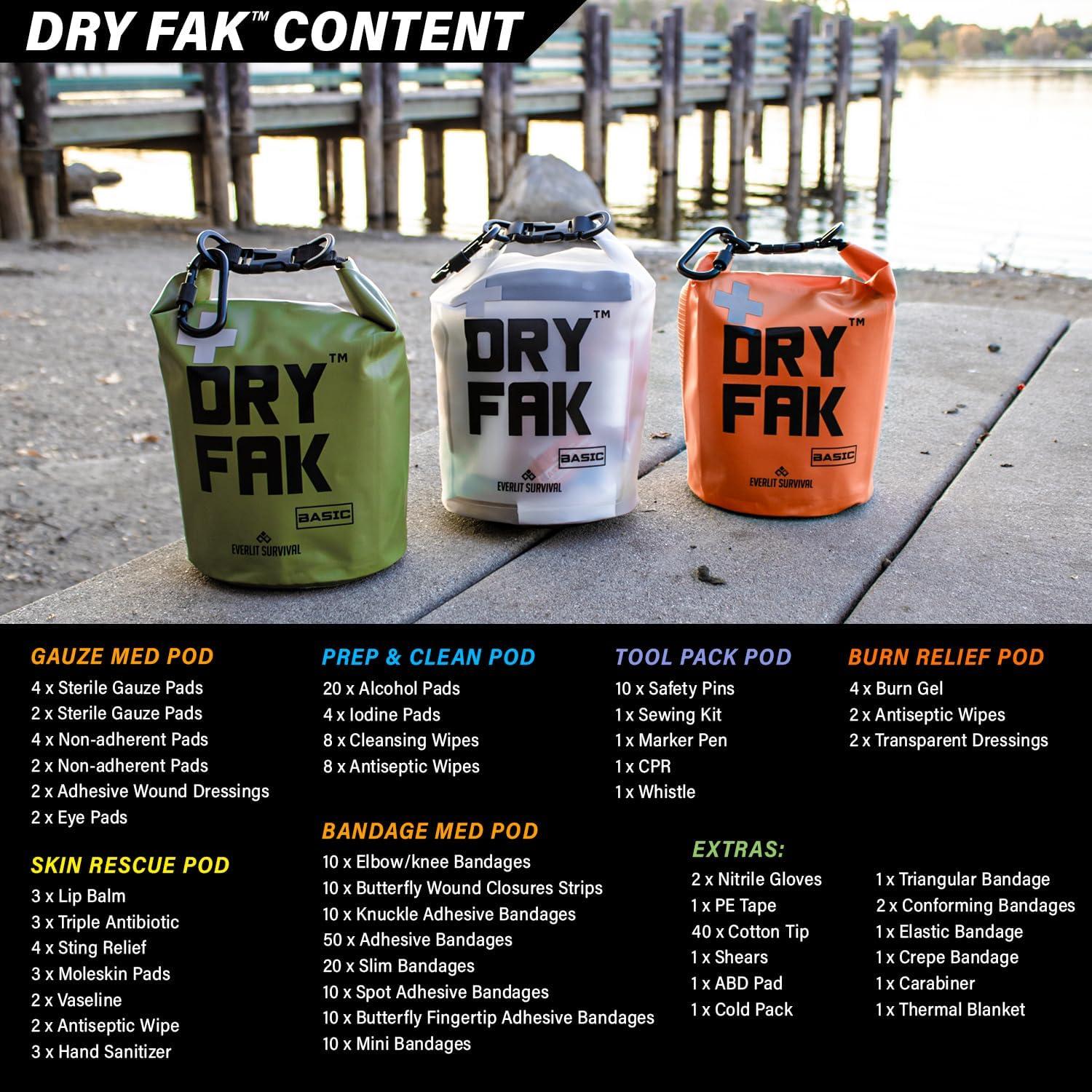 Kit de Primeros Auxilios EVERLIT 290 Piezas Impermeable