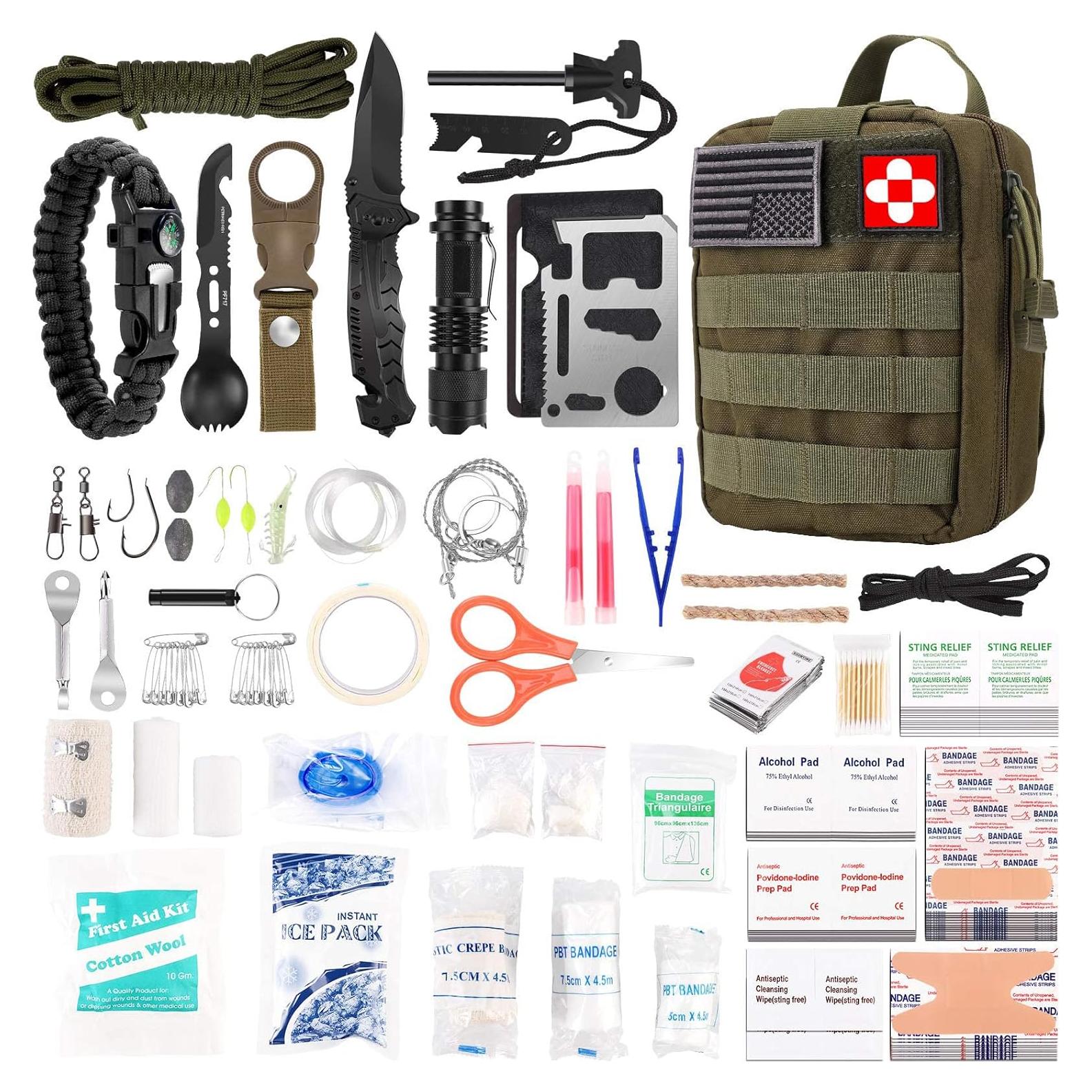 Kit de Primeros Auxilios 216 Piezas Verifygear Verde
