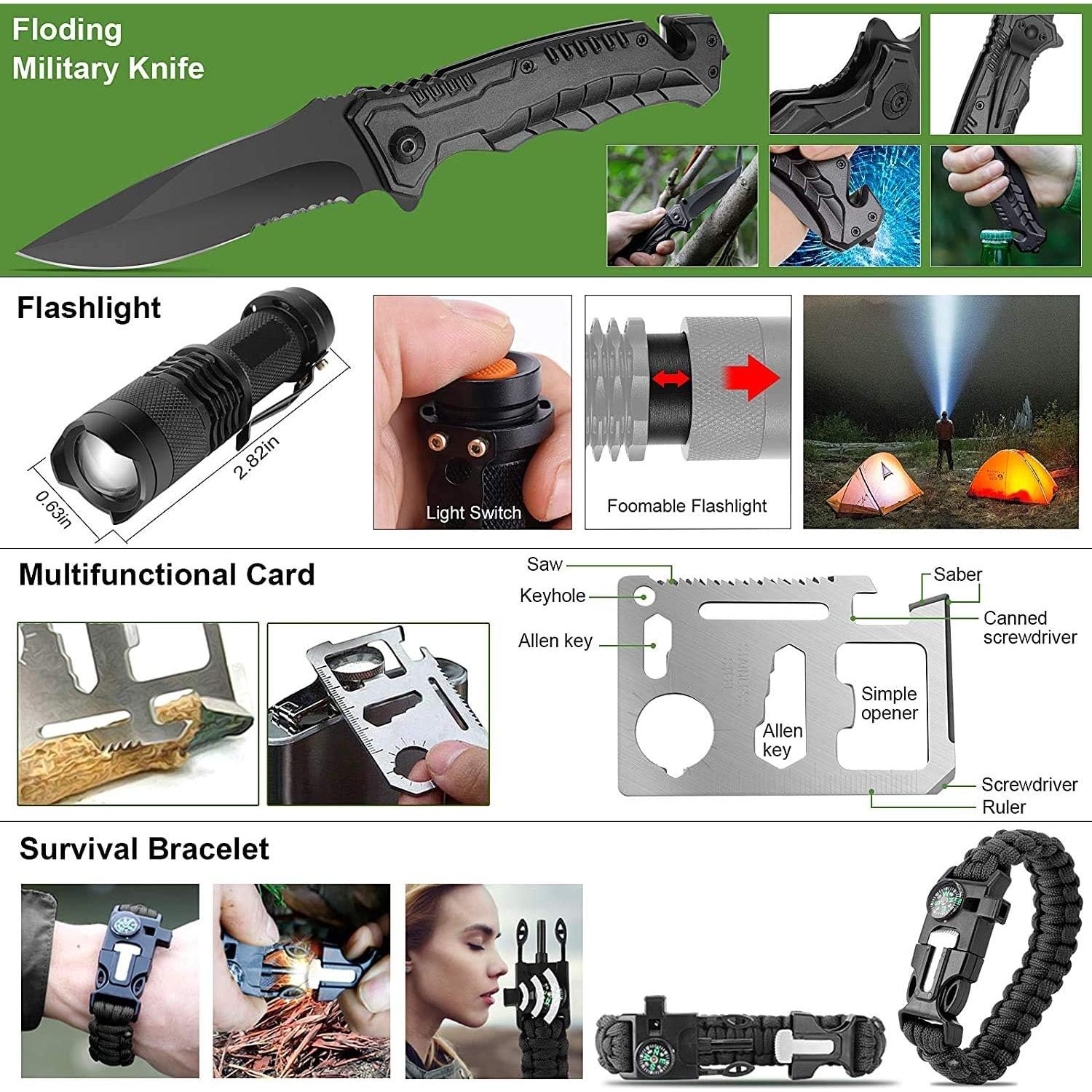 Kit de Primeros Auxilios 216 Piezas Verifygear Verde