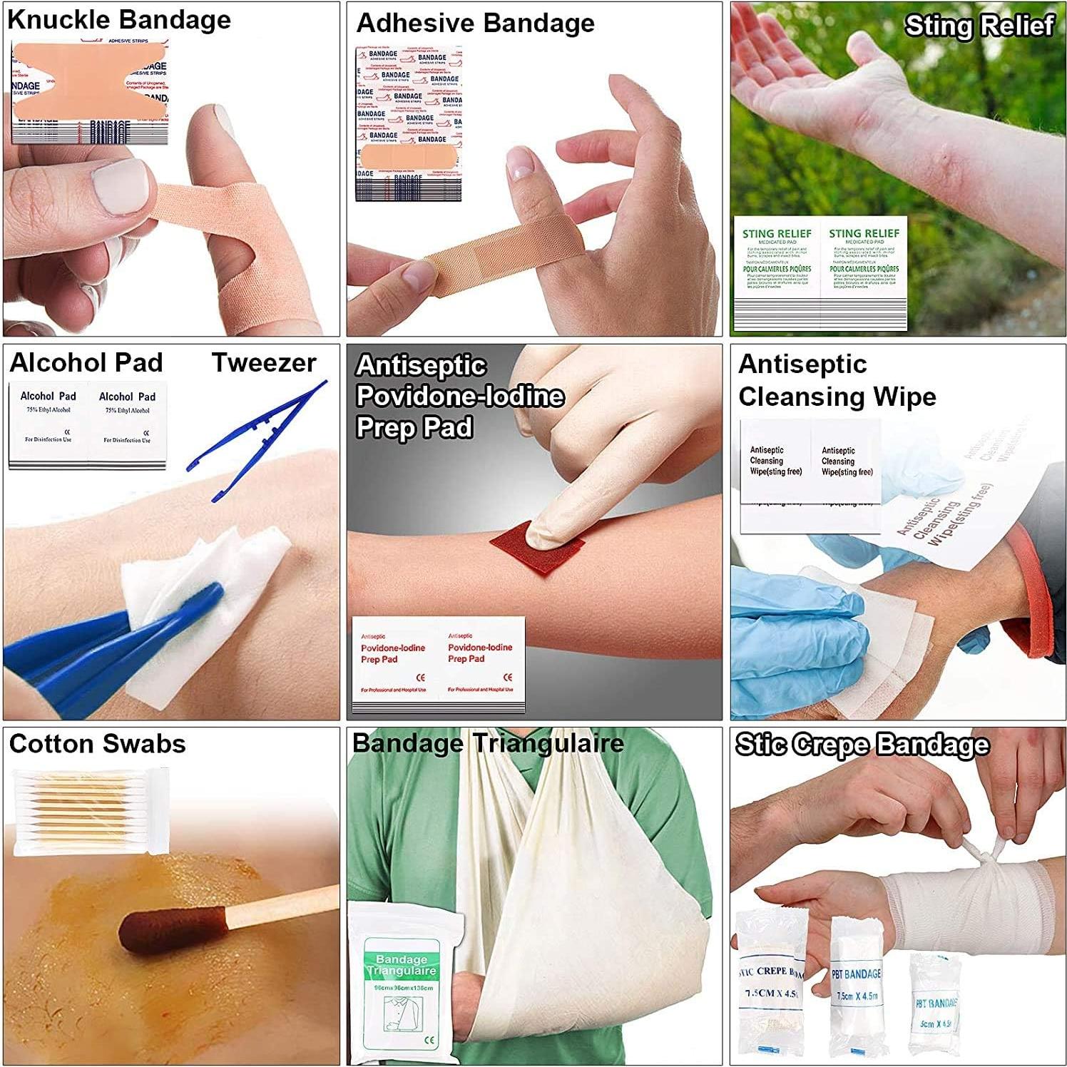 Kit de Primeros Auxilios 216 Piezas Verifygear Verde