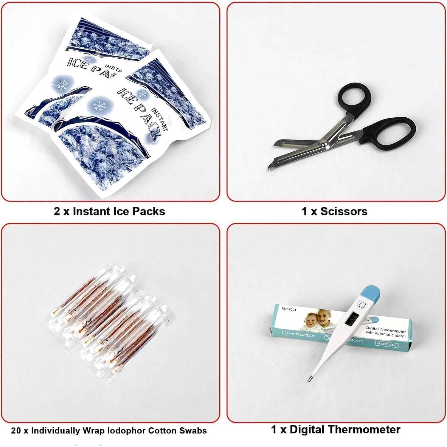 Kit de Primeros Auxilios 299 Piezas YIDERBO Portátil Camping