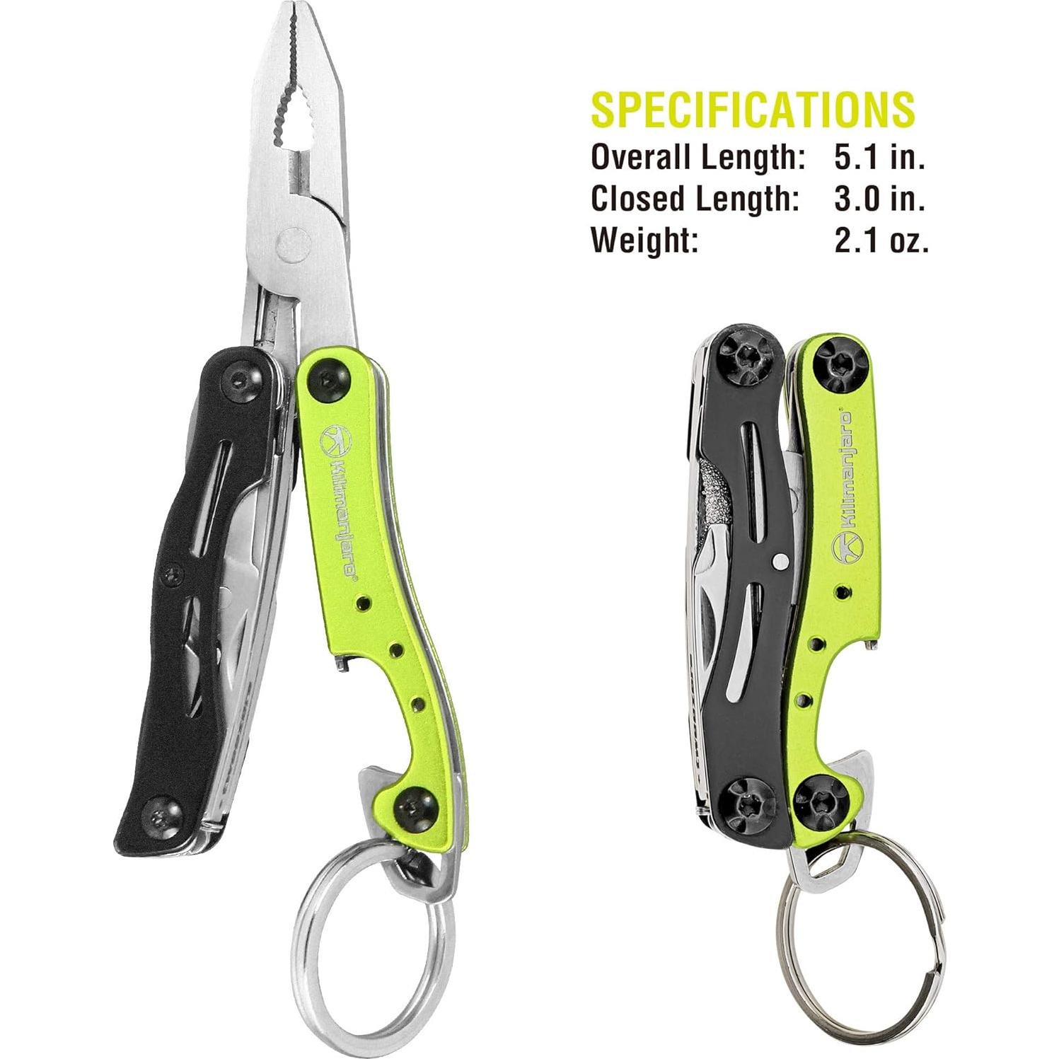 Multi-Herramienta Kilimanjaro KJ910055-BRK 9 en 1 Verde/Negro