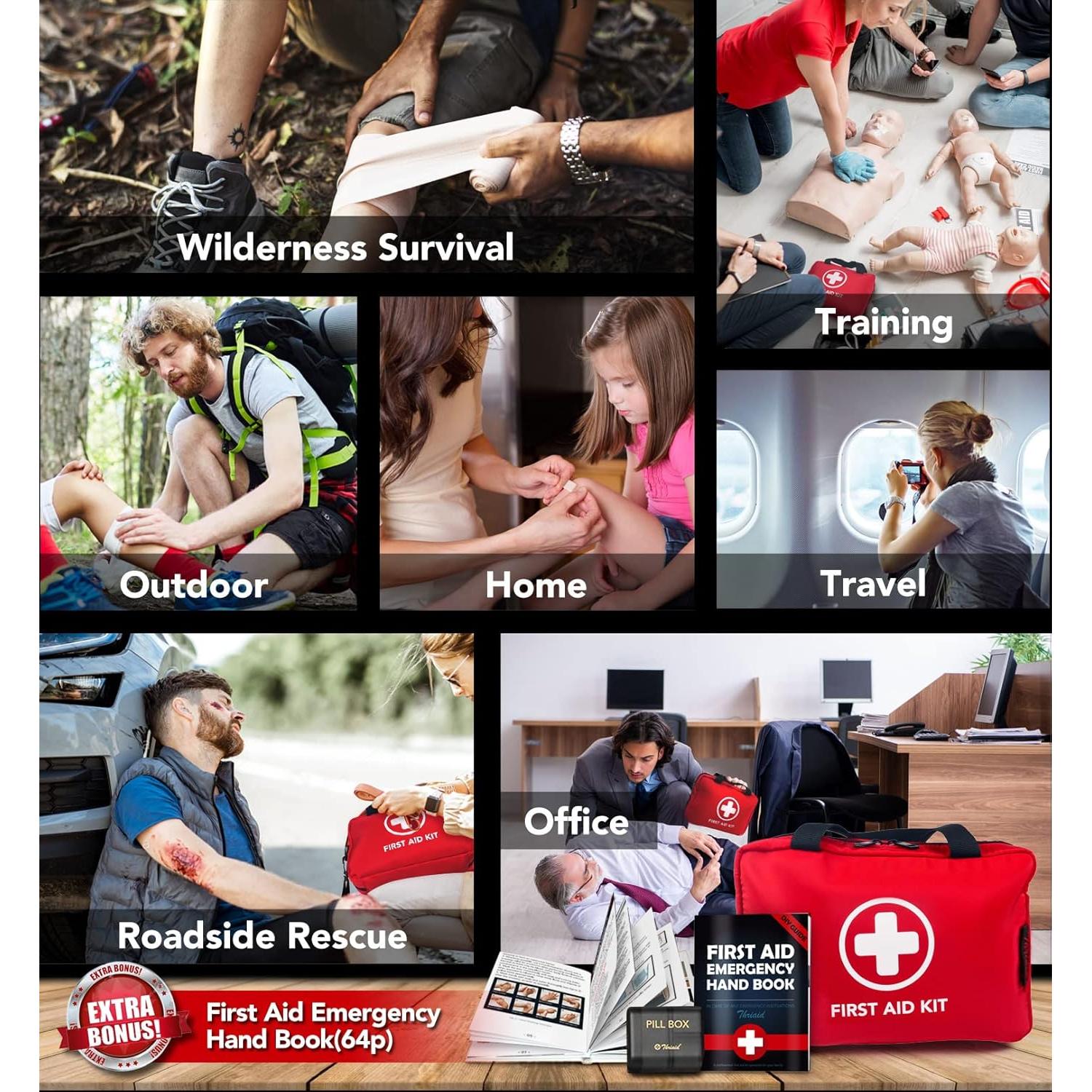 Kit de Primeros Auxilios THRIAID 330 Piezas Impermeable