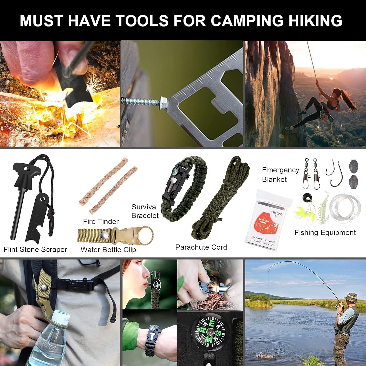 Kit de Supervivencia 210 Piezas Kleclcw para Camping